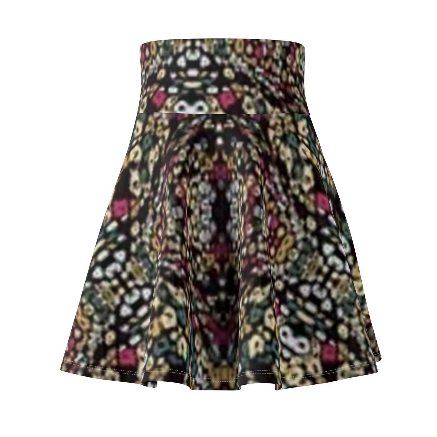 Boho Floral Women’s Skater Skirt - Vibrant, Flowing Style for Summer Fun