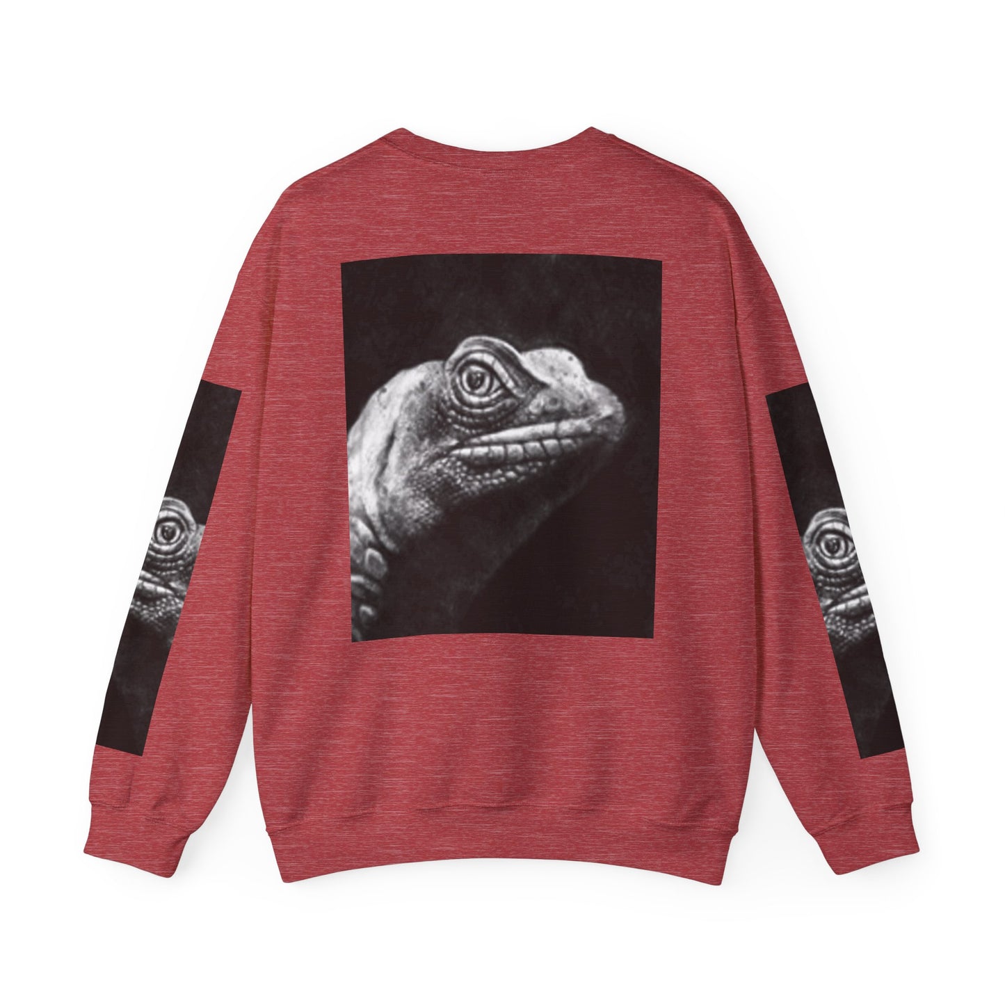 Unique Unisex Crewneck Sweatshirt with Bold Lizard Design