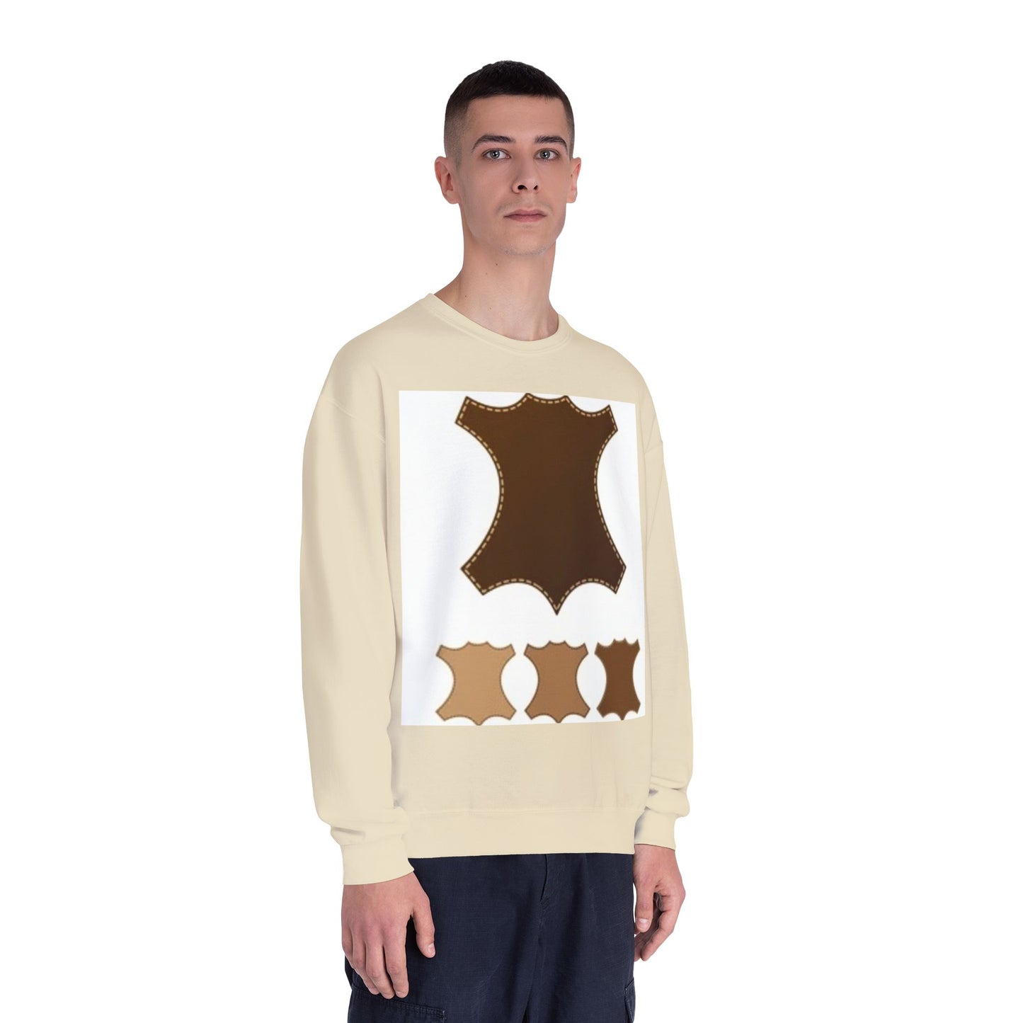 Artisan Leather Pattern Unisex Crewneck Sweatshirt