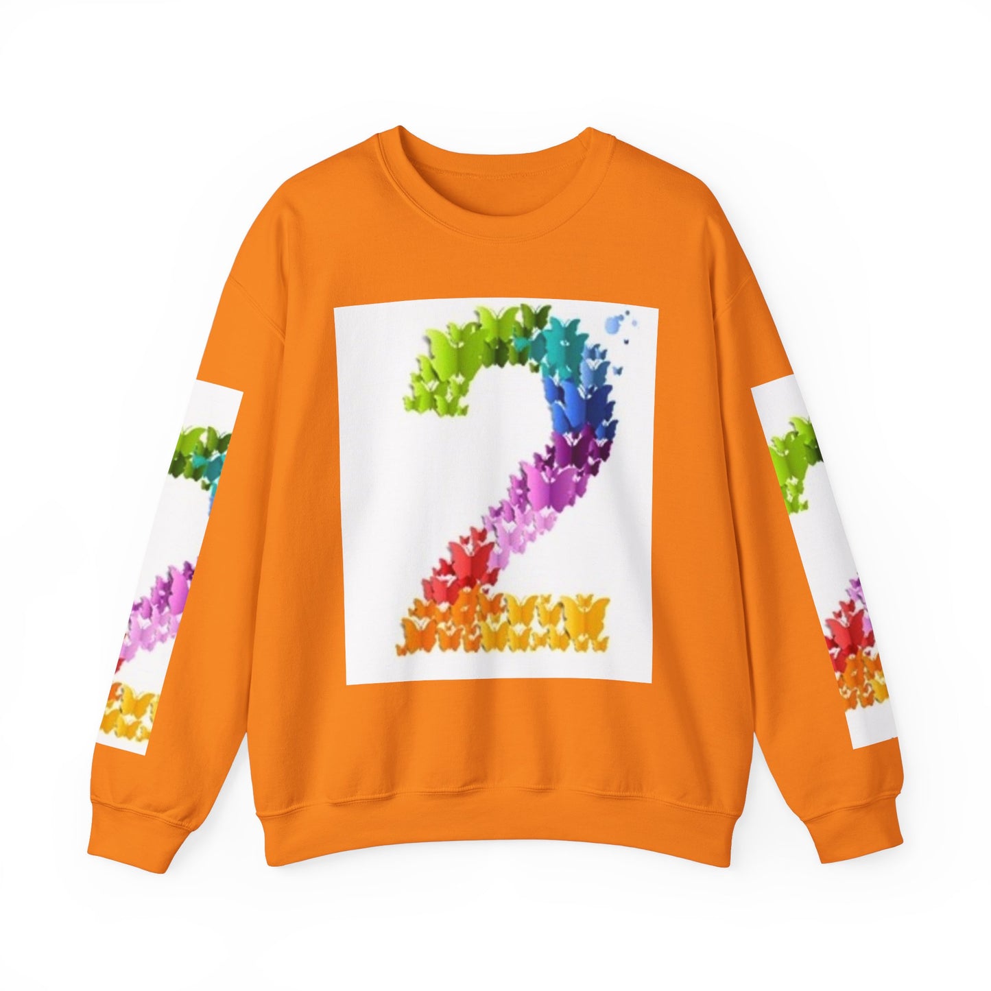 Colorful Floral Number 2 Sweatshirt for Celebrations