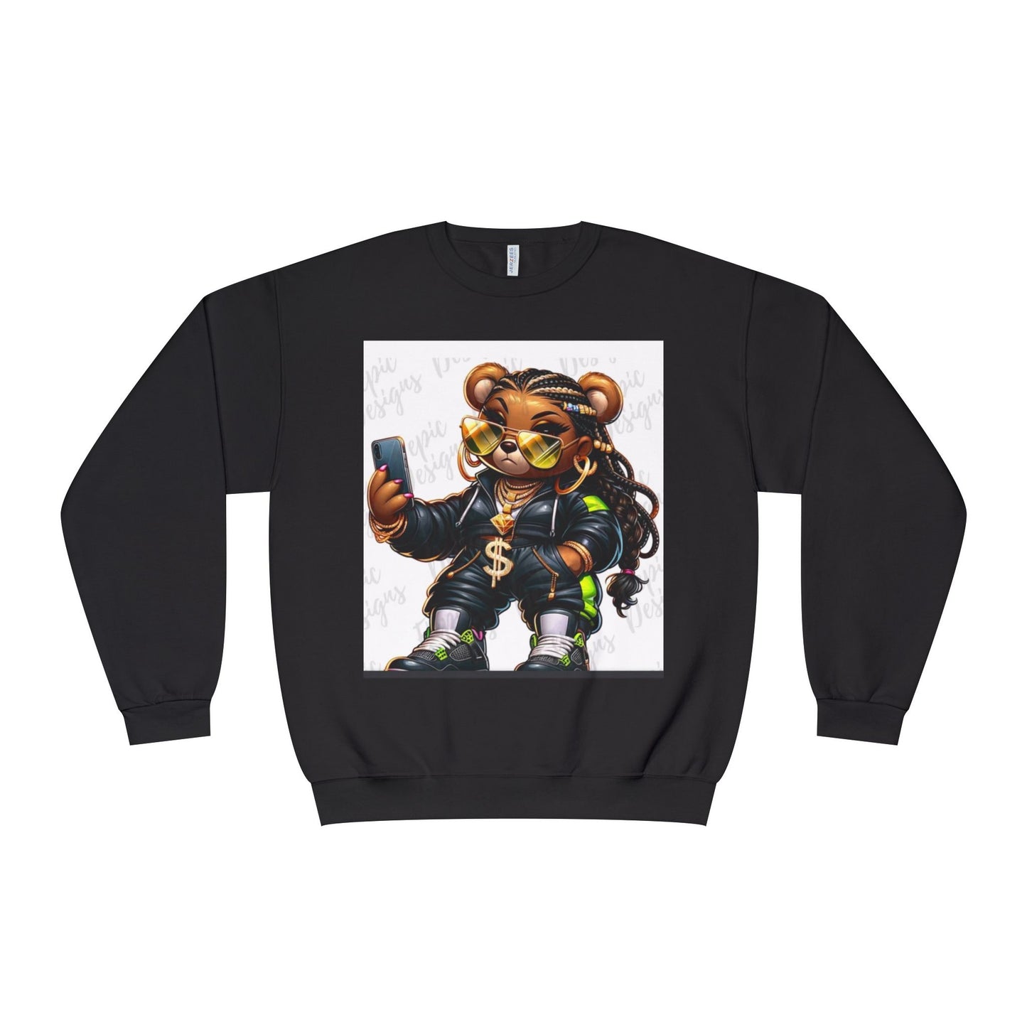Street Style Bear Crewneck Sweatshirt - Unisex Urban Fashion