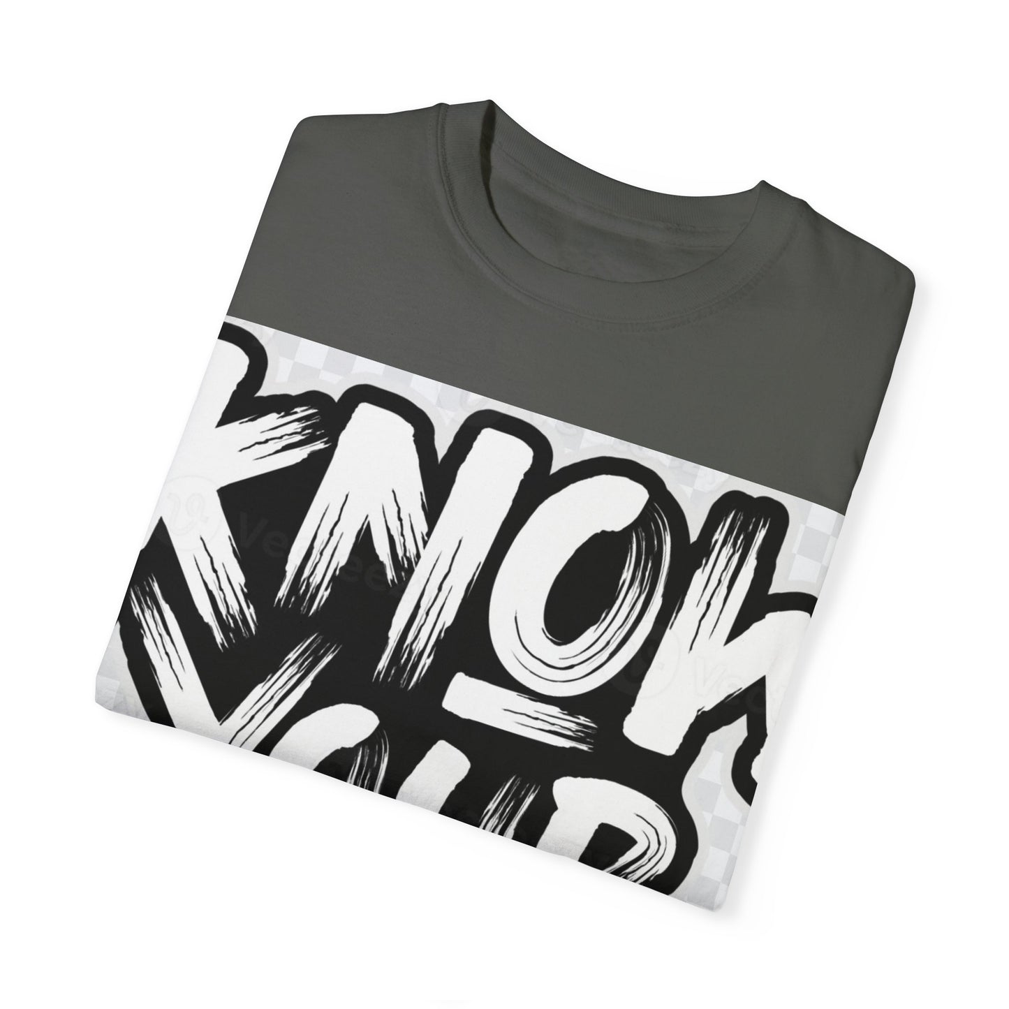 Know Your Worth Unisex Garment-Dyed T-Shirt