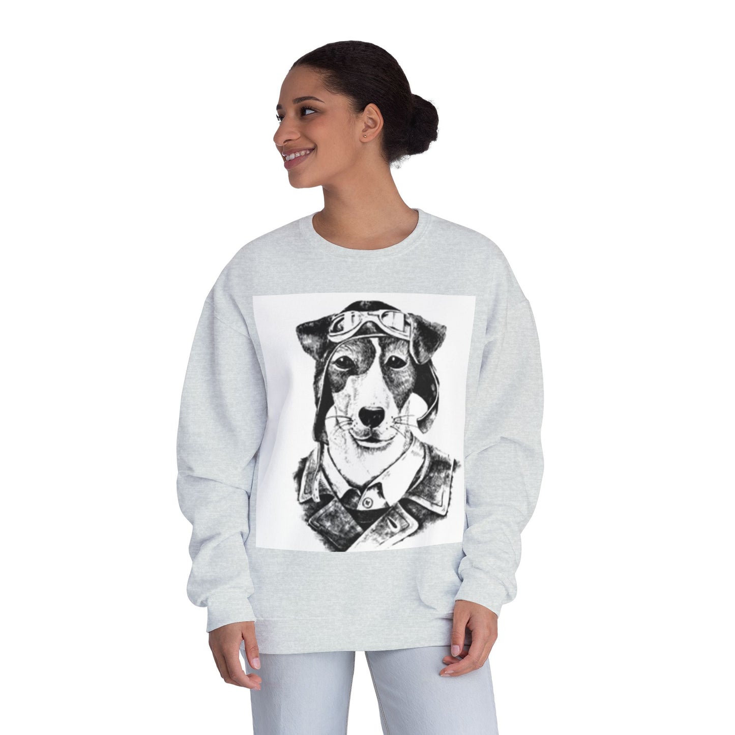Pilot Dog Unisex Crewneck Sweatshirt - Cozy Pet Lover's Gift