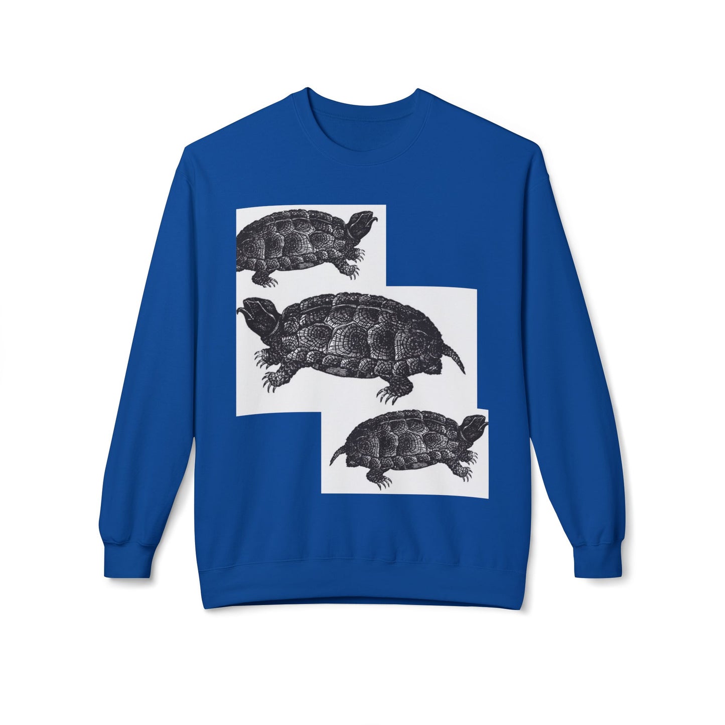 Cozy Turtle Graphic Sweatshirt - Unique Wildlife Apparel