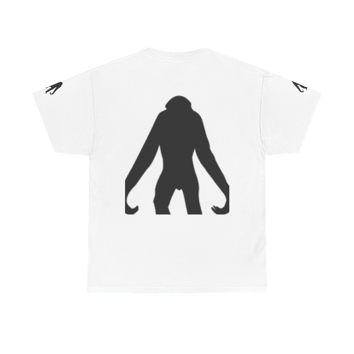 Unisex Heavy Cotton Tee - Bold Monkey Silhouette Tee for Animal Lovers
