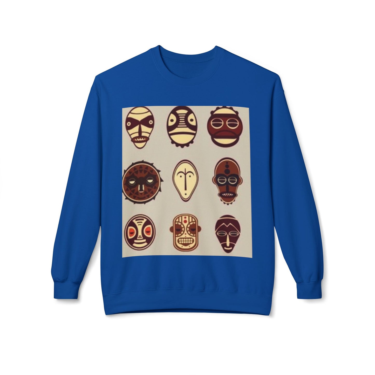 Artistic Horse Illustration Fleece Crewneck Sweatshirt - Unisex