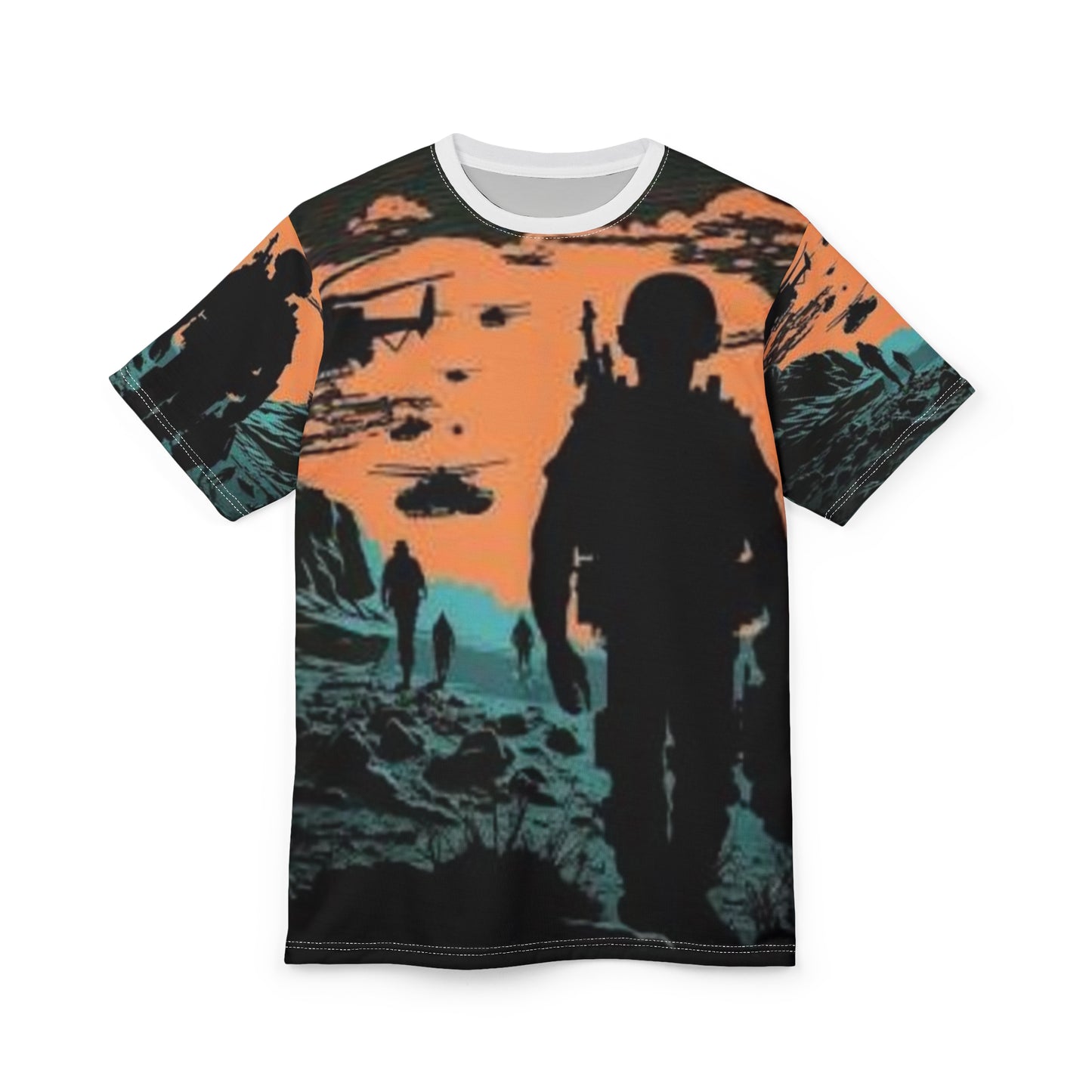 Camo Adventure Unisex Tee - Military Silhouette Design