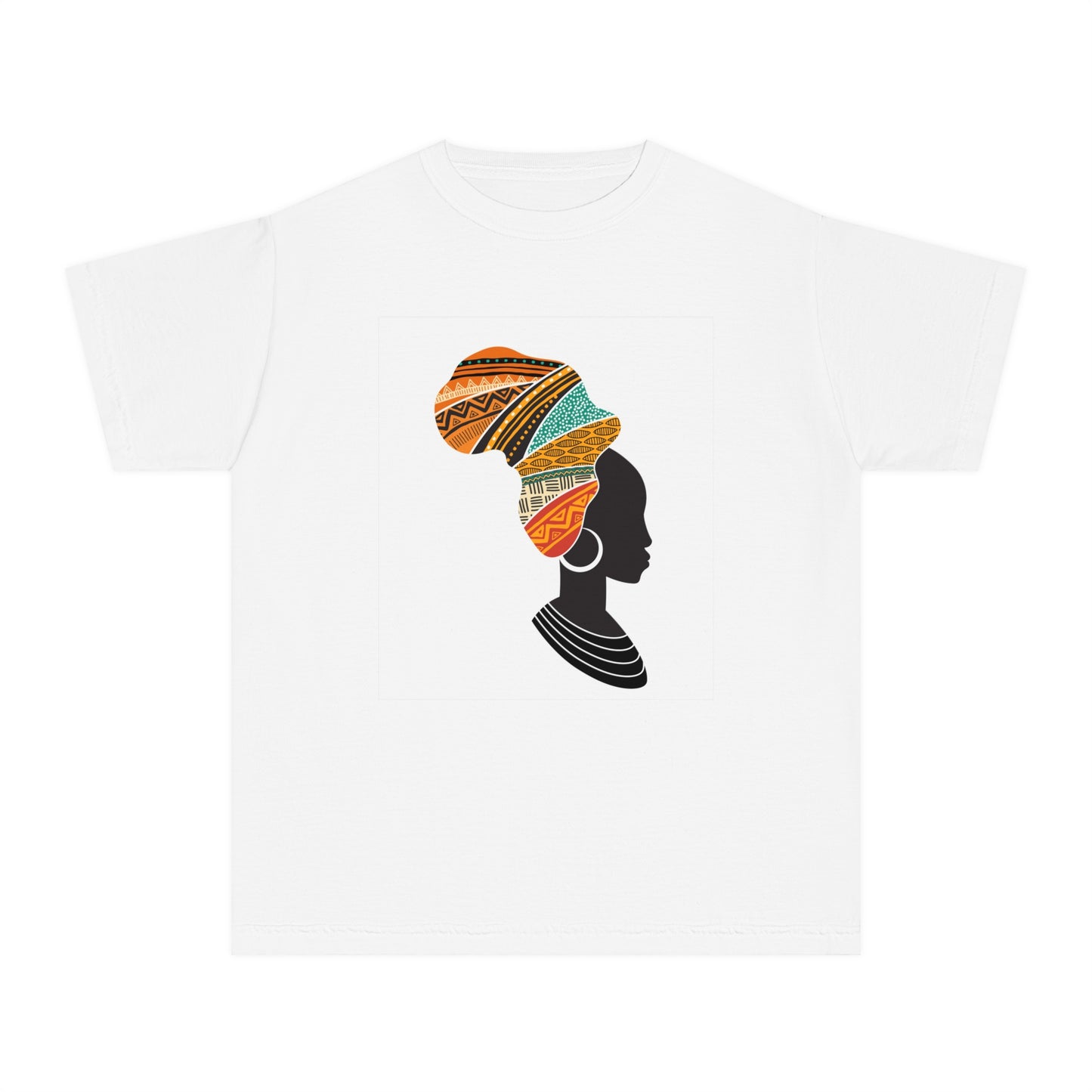 Youth Midweight Tee - African Heritage Design for Creative Kids
