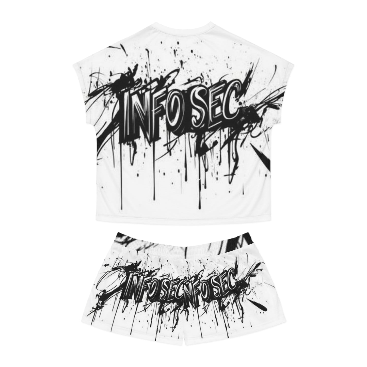Trendy Women's Short Pajama Set - Info Sec Design
