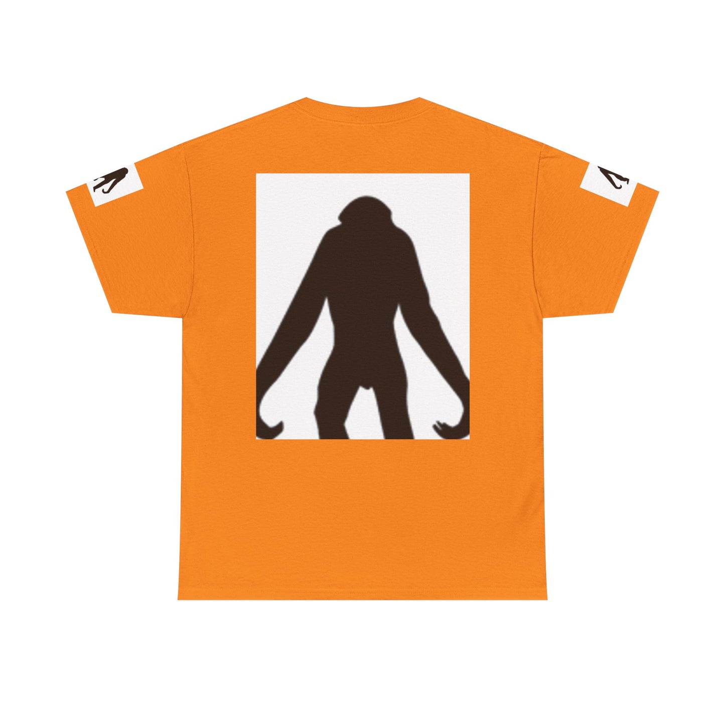 Unisex Heavy Cotton Tee - Bold Monkey Silhouette Tee for Animal Lovers