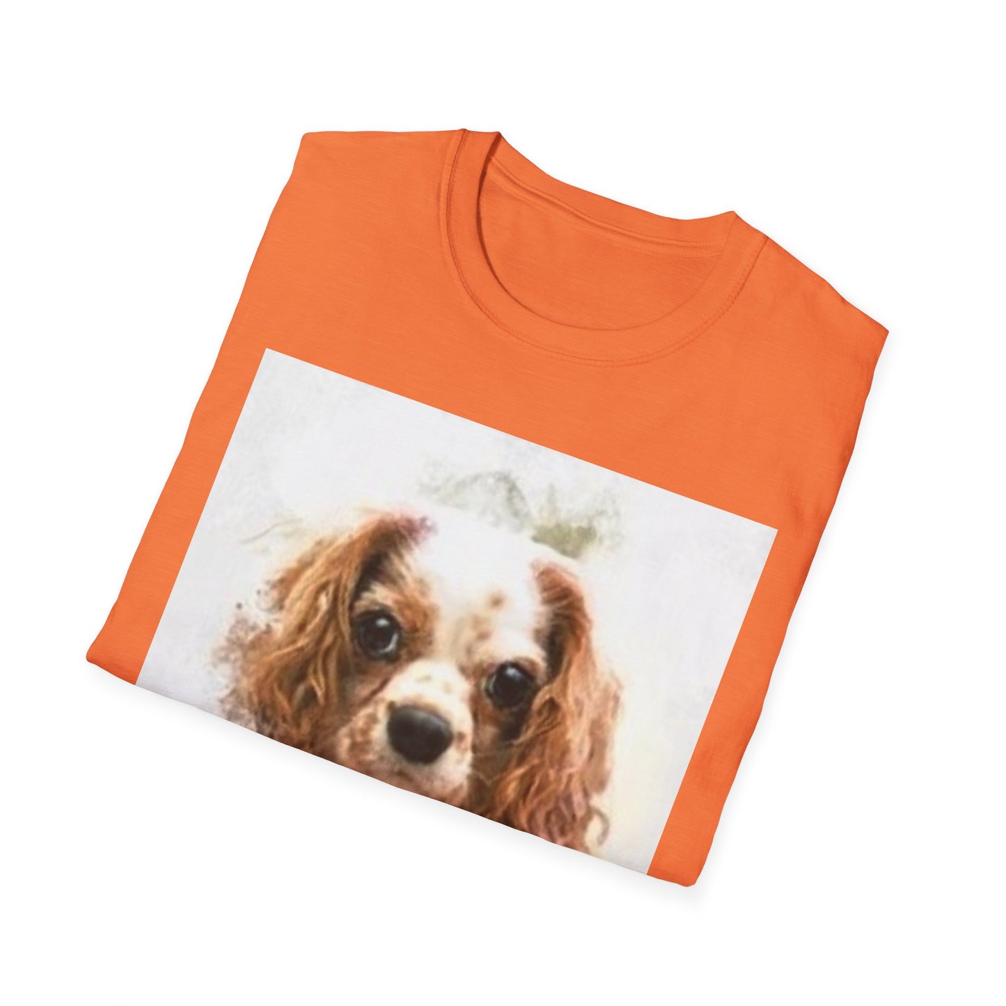 Playful Rabbit Design Unisex Softstyle T-Shirt - Perfect for Spring Celebrations