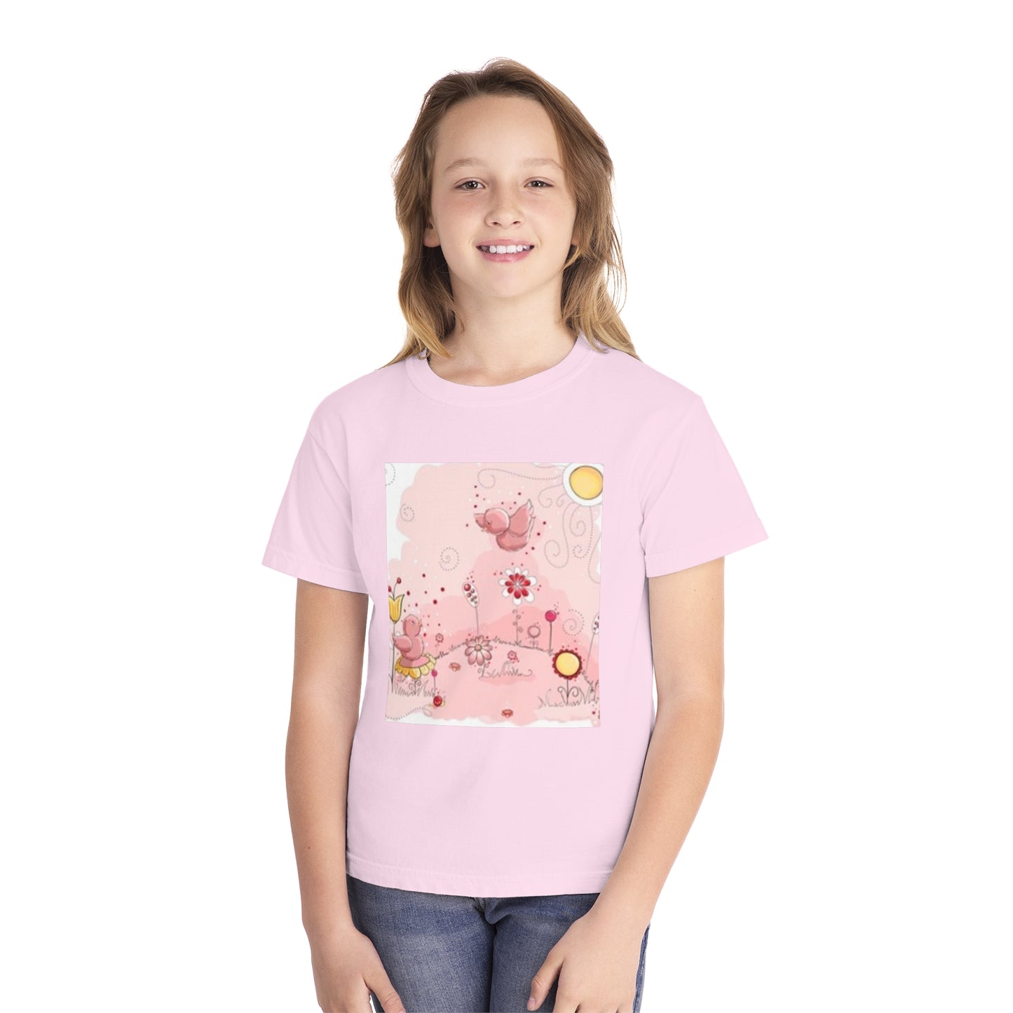 Fun Dinosaur Youth Midweight Tee for Boys and Girls - Perfect for Play and Adventures