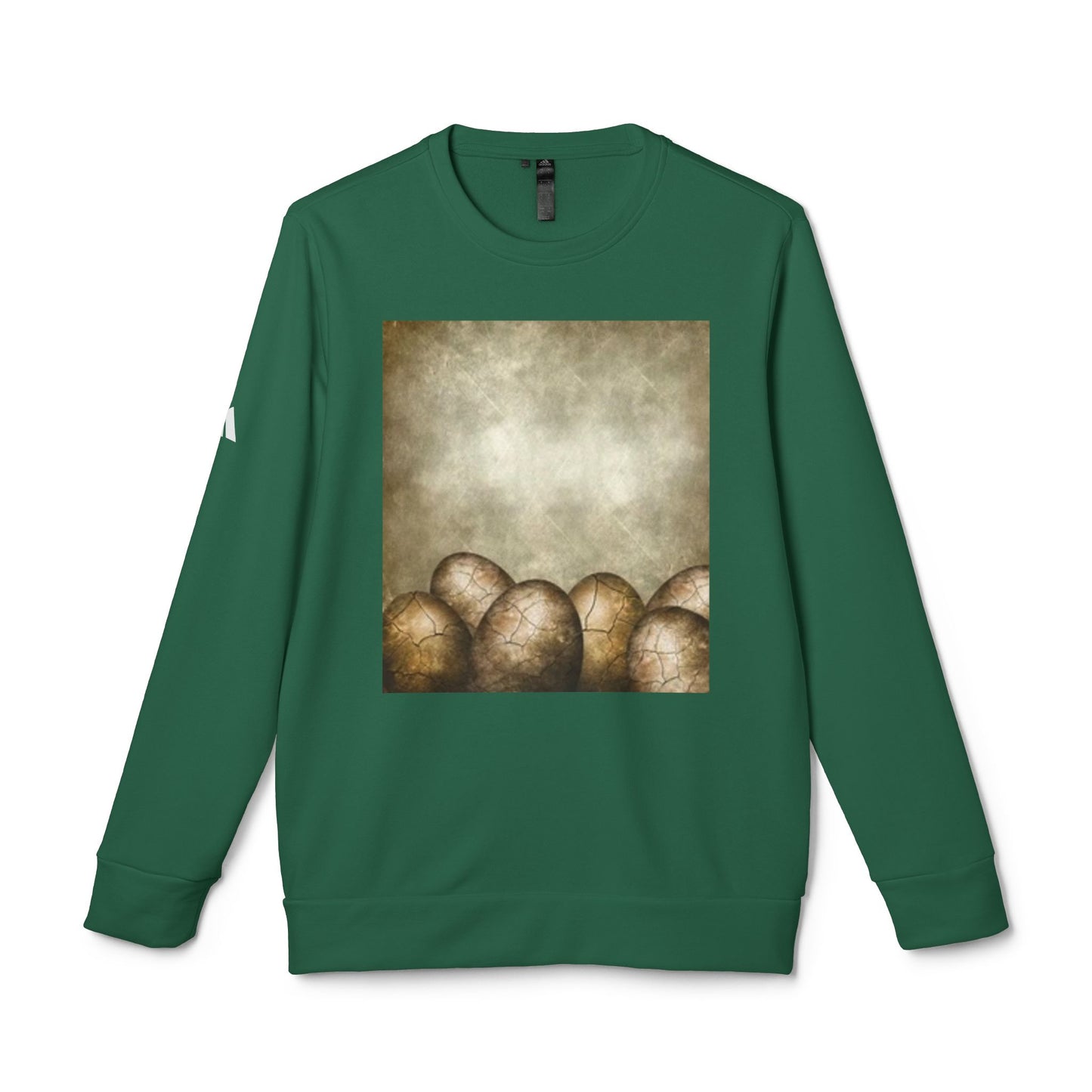 Cozy Artistic Egg Design Unisex Fleece Crewneck Sweatshirt