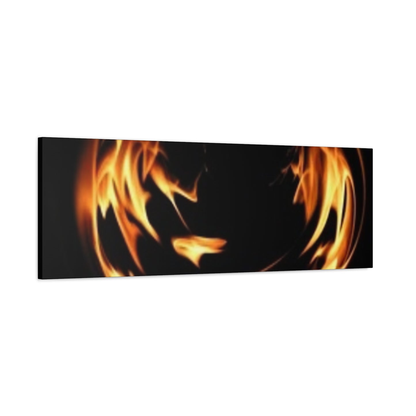 Fire Swirl Matte Canvas Art - Stretched 1.25" Gallery Wrap