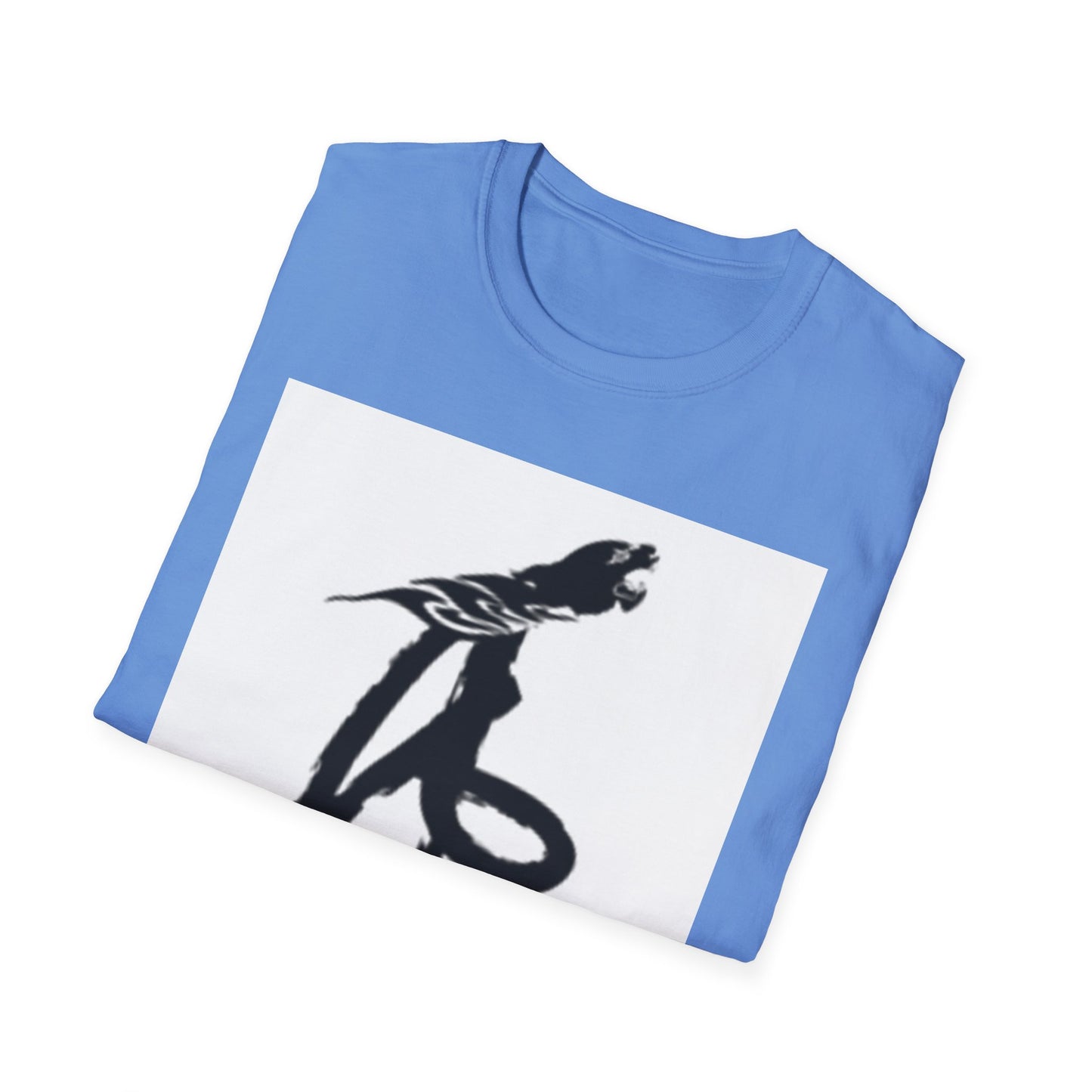 Unisex Softstyle T-Shirt - Black Bird Design for Nature Lovers