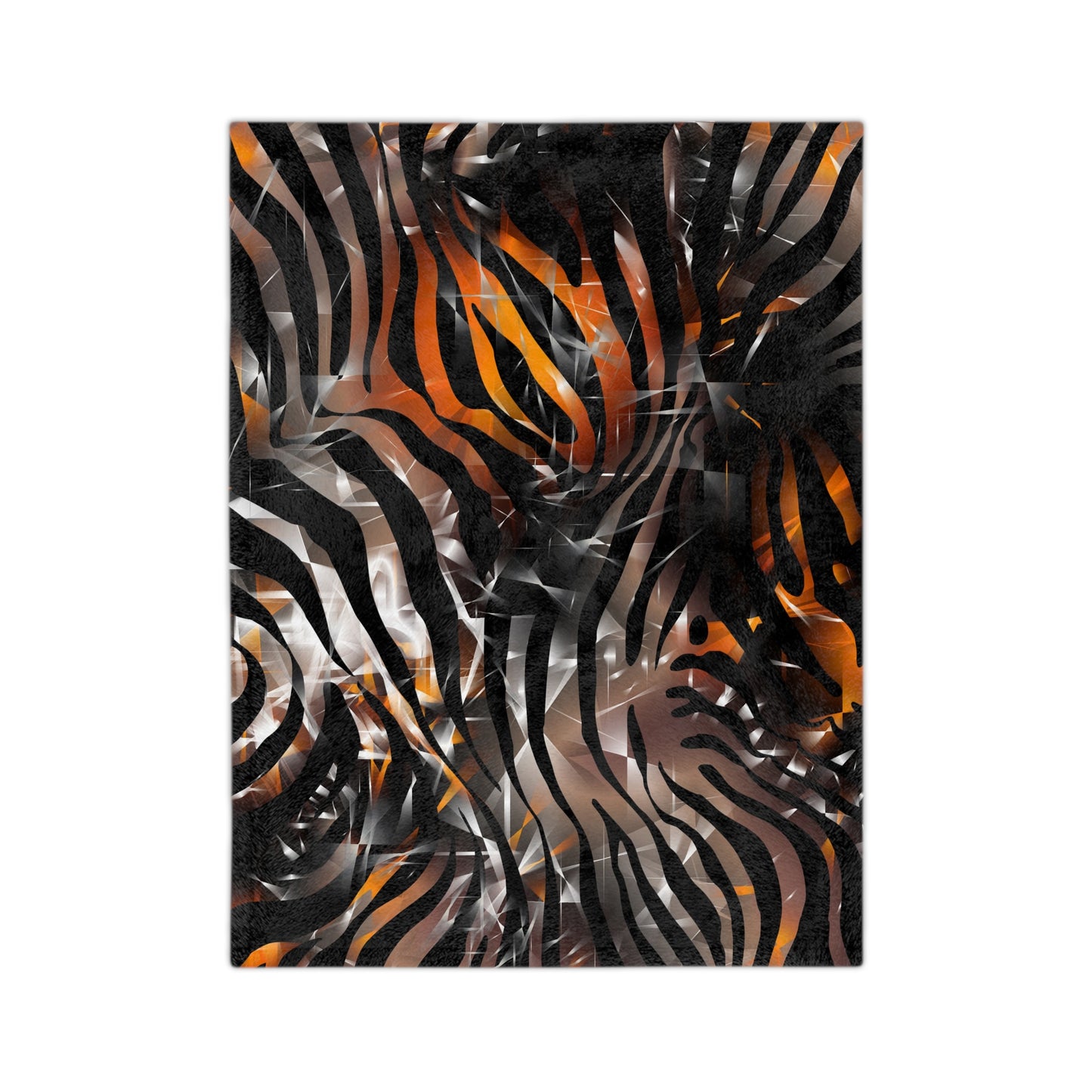 Bold Zebra Print Velveteen Microfiber Blanket - Cozy & Stylish Home Decor