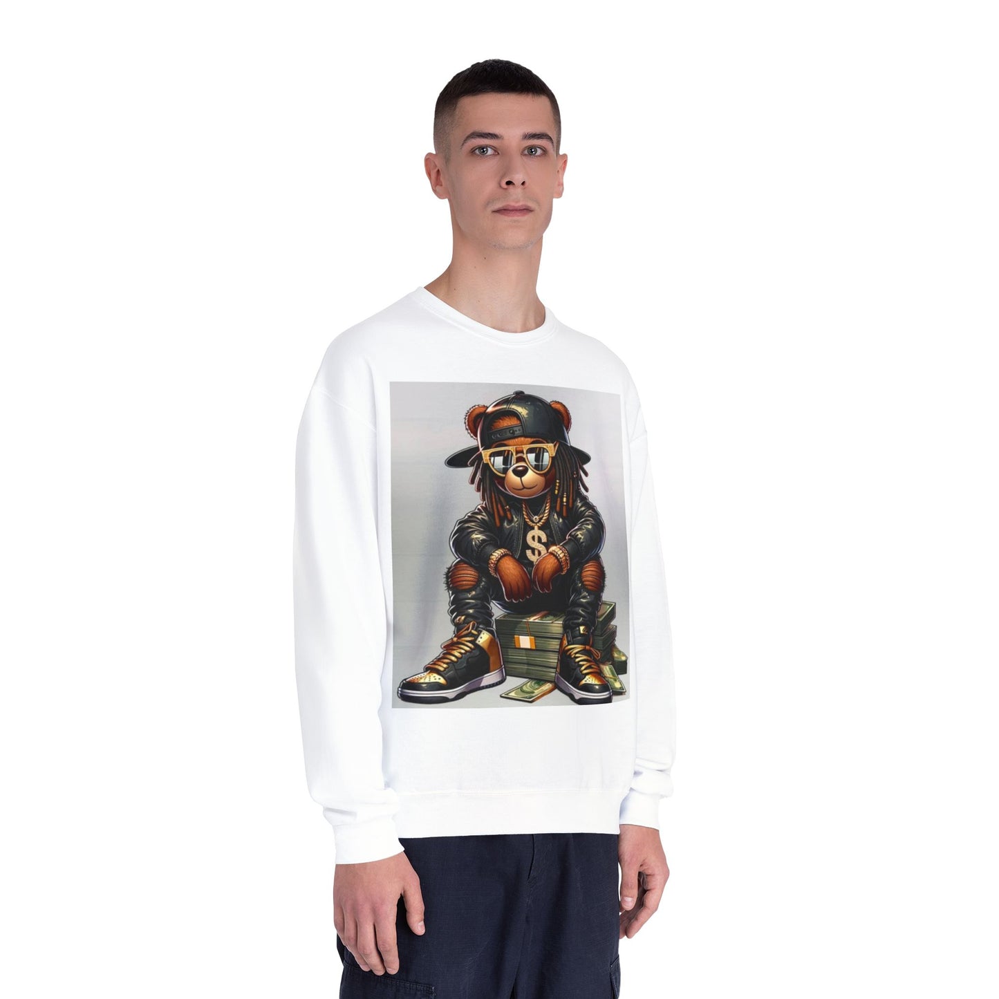 Cool Bear Money Crewneck Sweatshirt