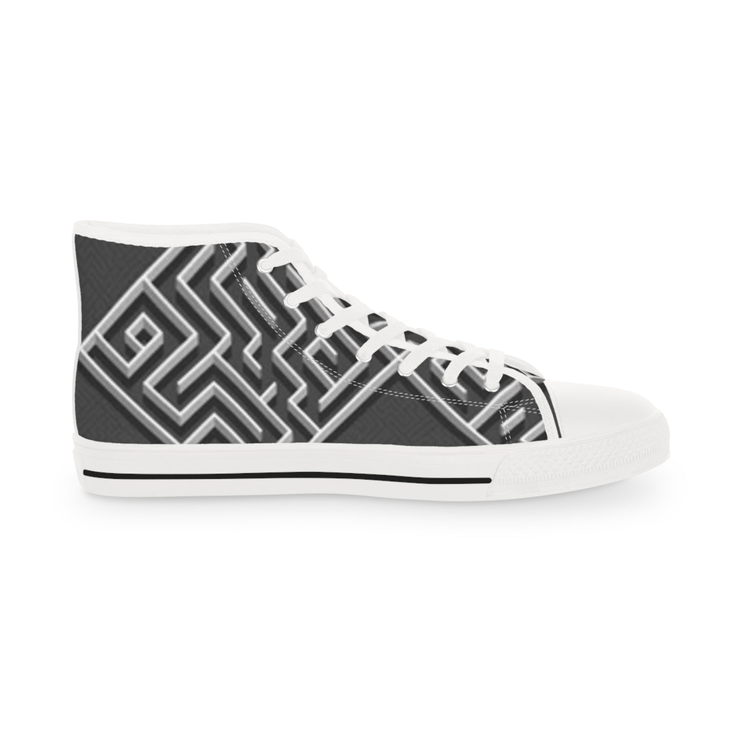 Stylish Black and White High Top Sneakers for Men