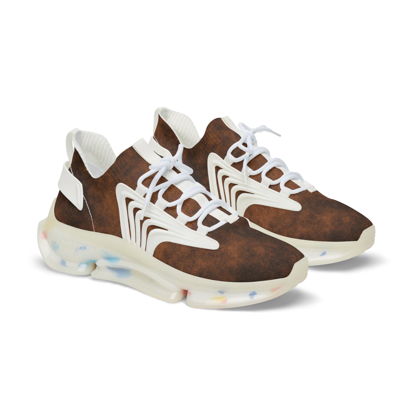 Men's Casual Mesh Sneakers - Stylish Brown Athletic Footwear