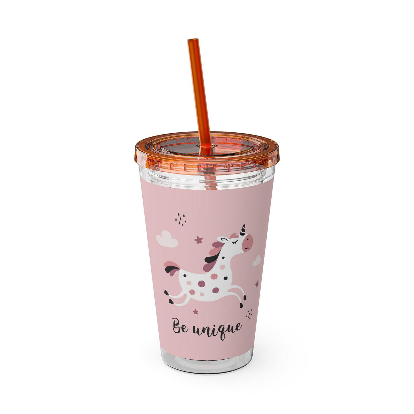 Sunsplash Unicorn Tumbler – 16oz Drinkware with Straw, Perfect for Kids & Unicorn Lovers