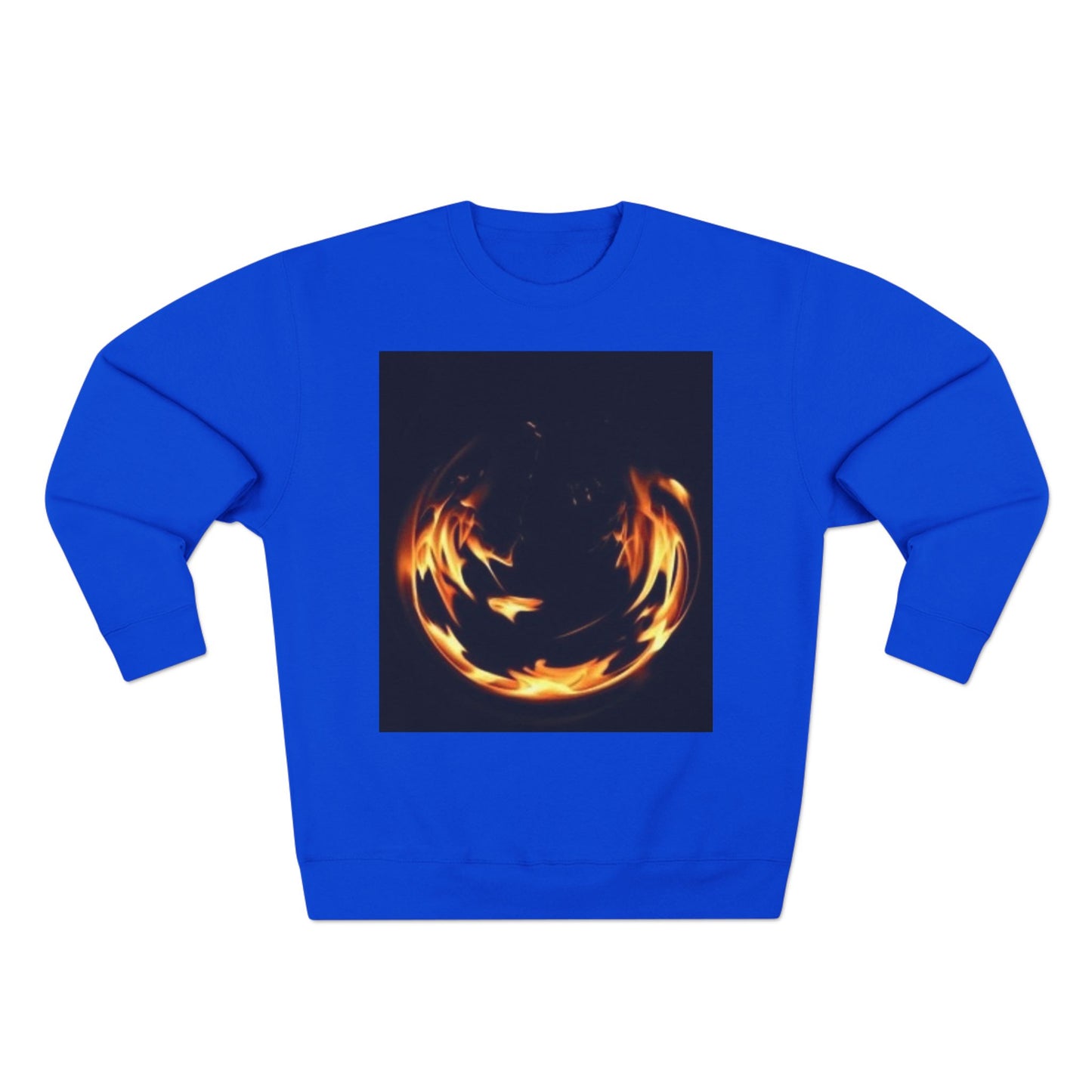Unisex Crewneck Sweatshirt - Fire Vibes Graphic Sweatshirt for Cozy Nights