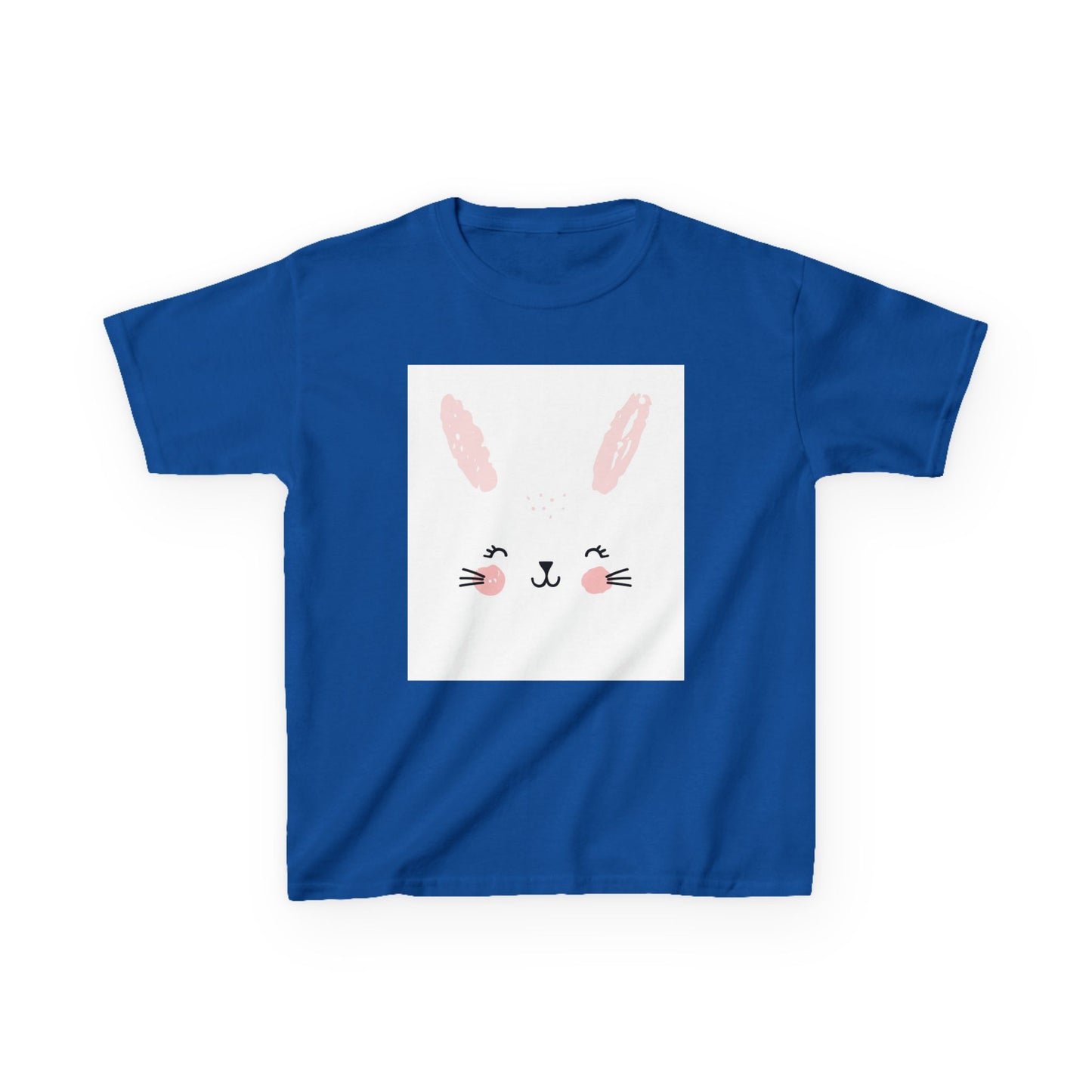 Adorable Bunny Kids Heavy Cotton Tee - Perfect for Easter & Everyday Fun