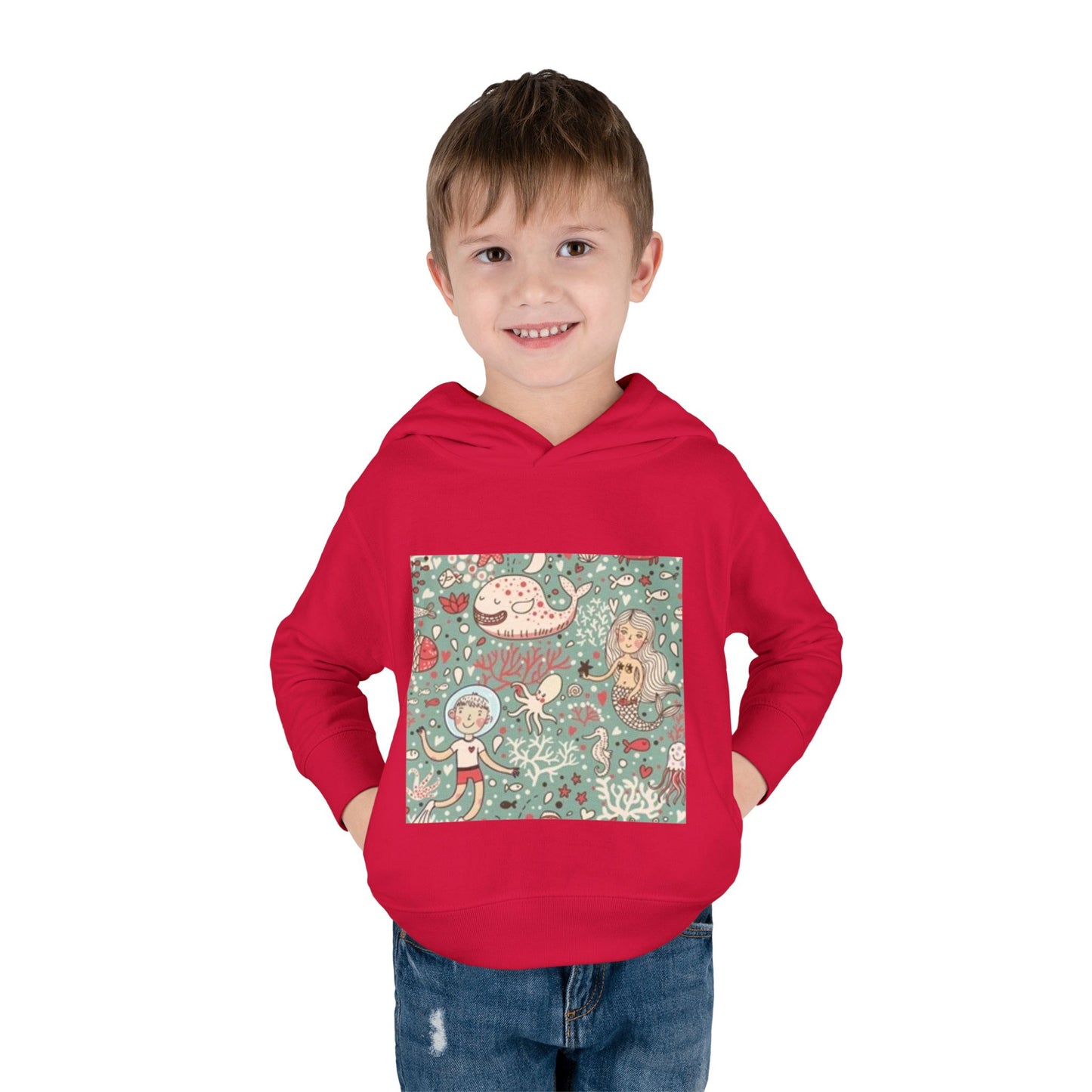 Whimsical Ocean Adventure Toddler Hoodie