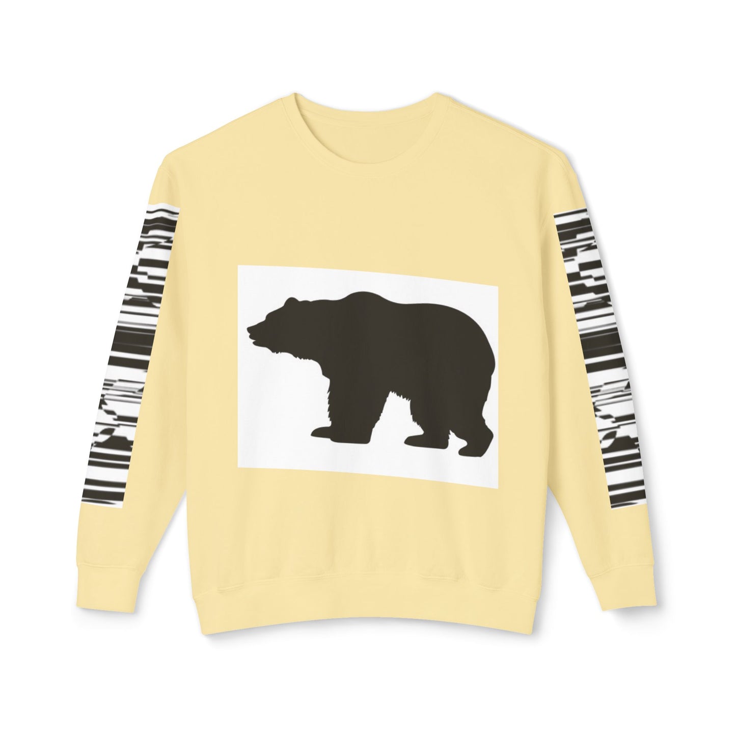 Stylish Bear Graphic Unisex Lightweight Crewneck Sweatshirt
