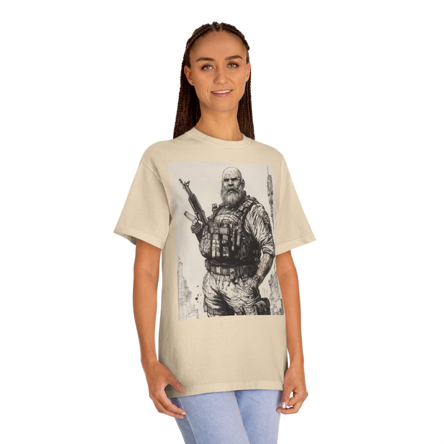 Rugged Hero Graphic Tee for Adventure Enthusiasts