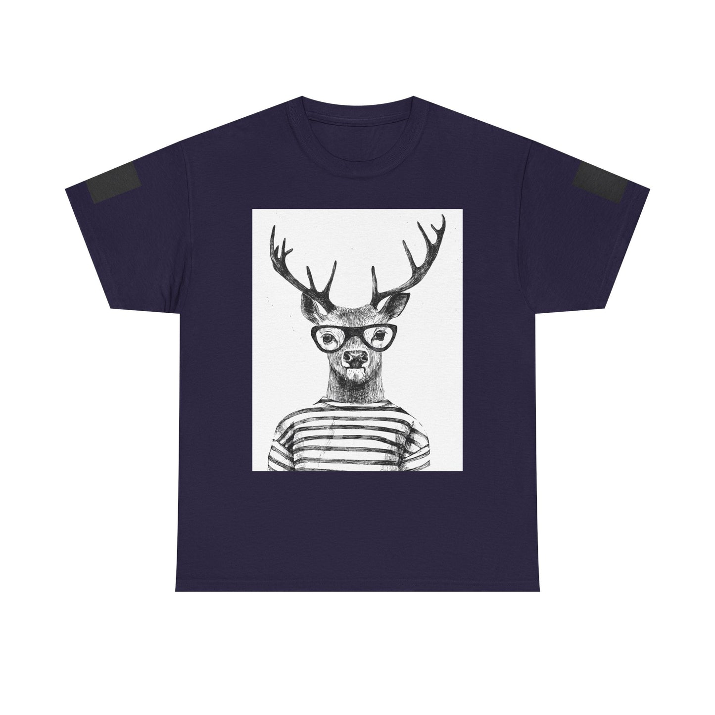 Cool Vintage Deer Graphic Unisex Heavy Cotton Tee