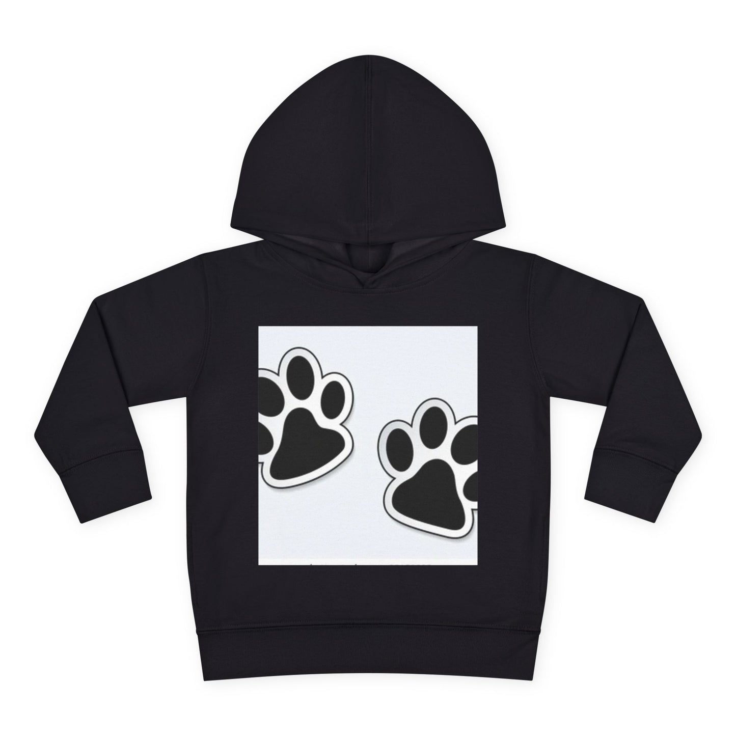 Wildlife Pattern Toddler Pullover Fleece Hoodie - Playful Animal Design for Kids