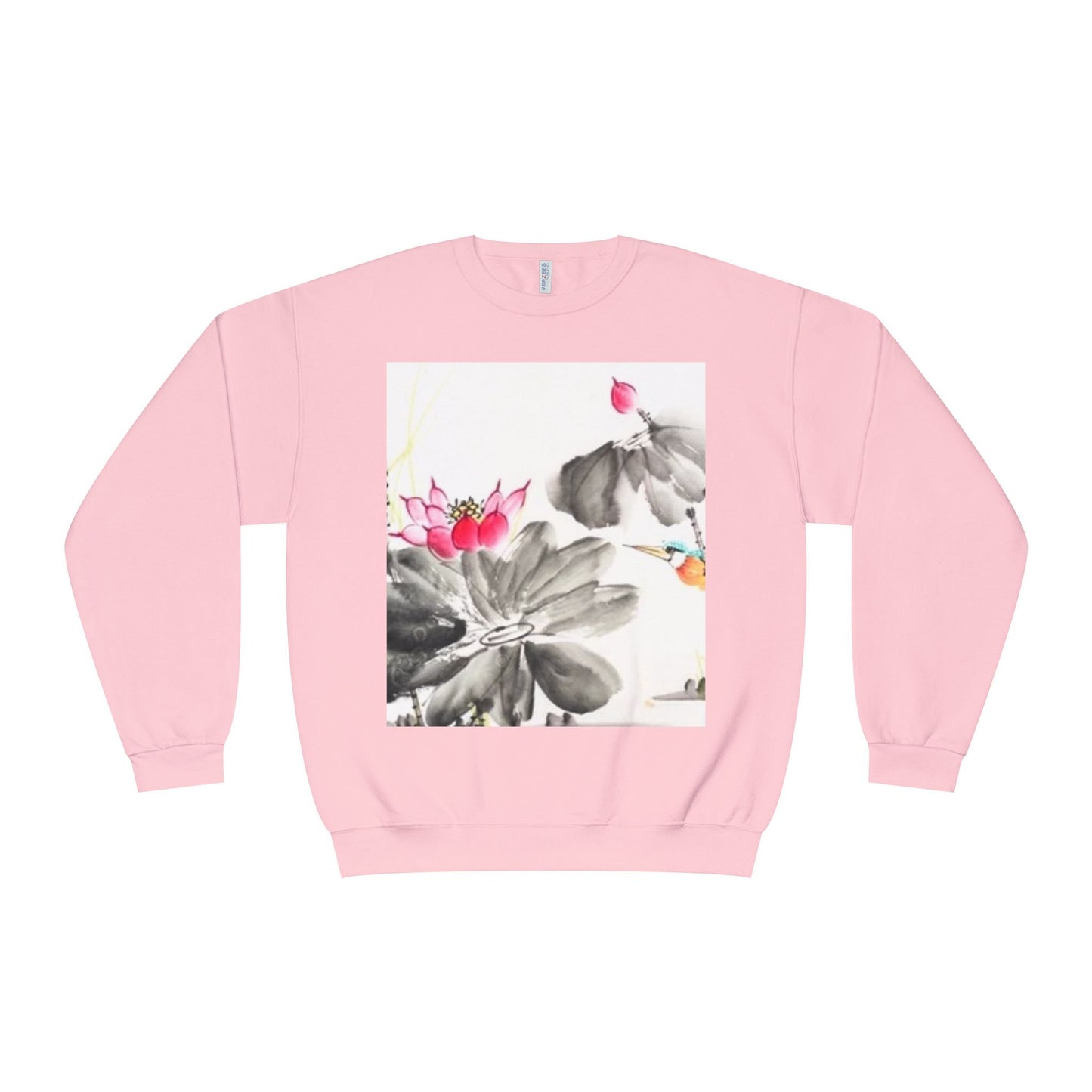 Lotus Blossom Unisex Crewneck Sweatshirt - Cozy Botanical Art Design