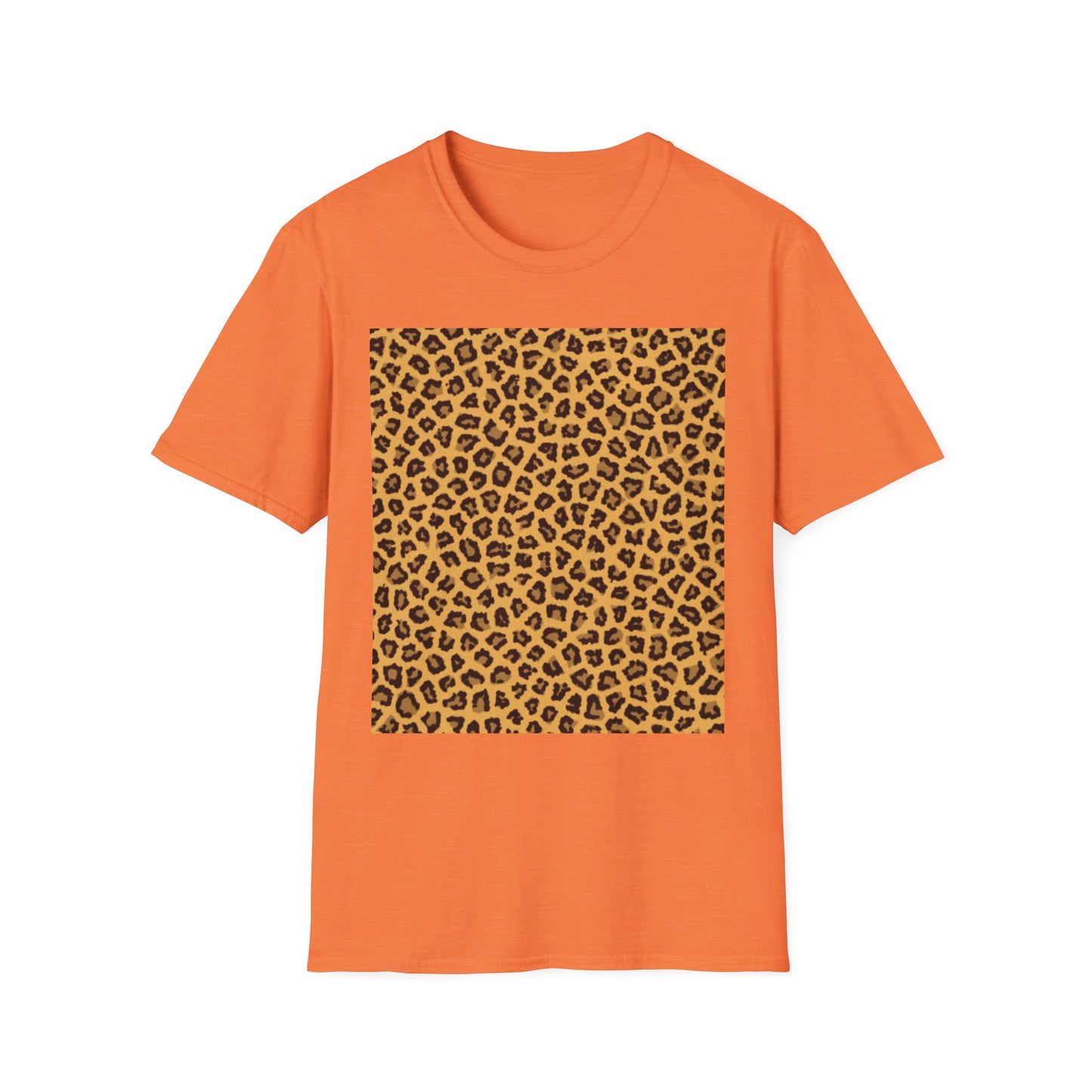 Leopard Print Unisex Softstyle T-Shirt - Trendy Casual Wear