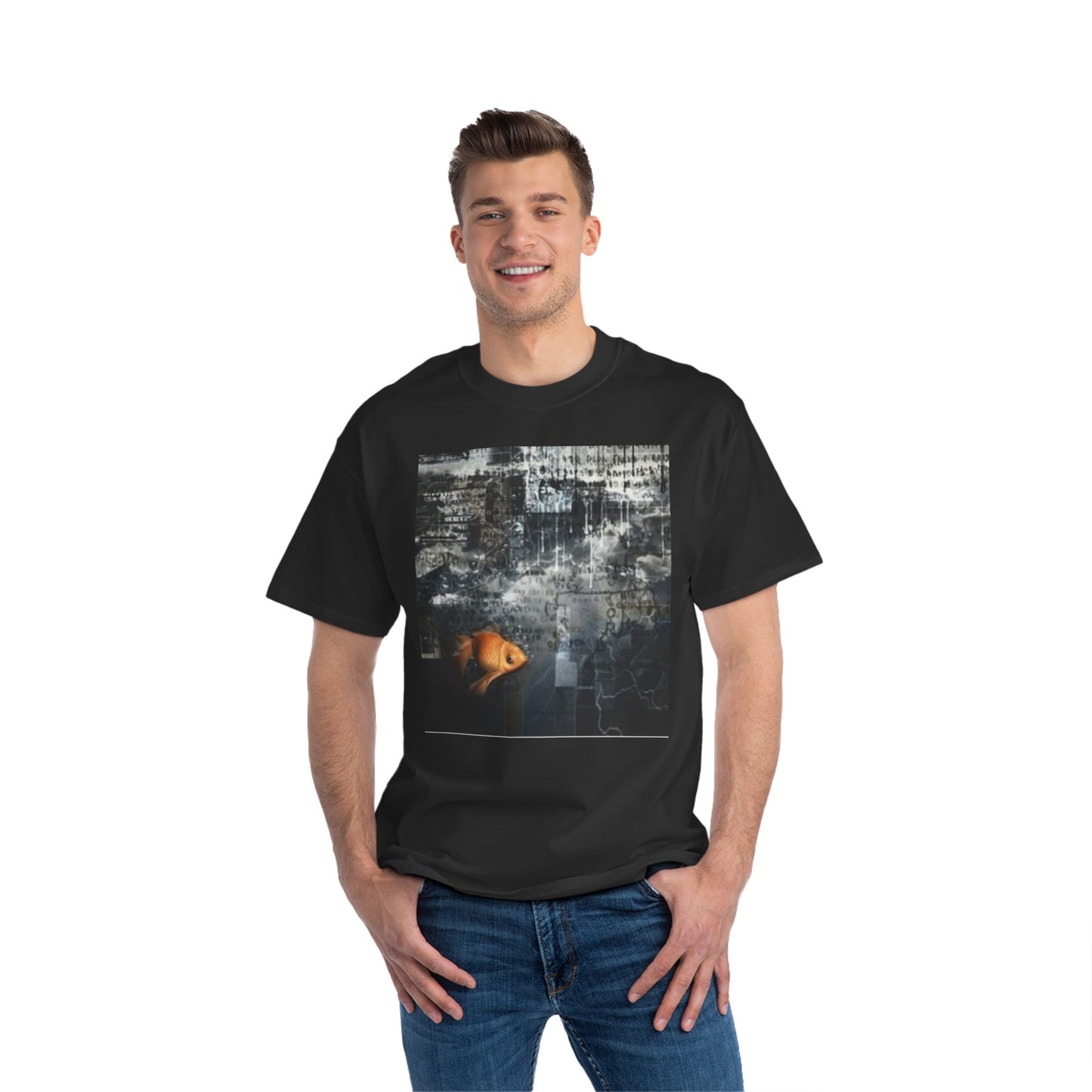 Artistic Goldfish Short-Sleeve T-Shirt for Creative Souls