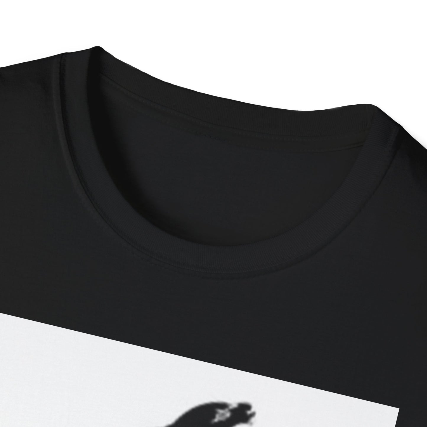 Unisex Softstyle T-Shirt - Black Bird Design for Nature Lovers