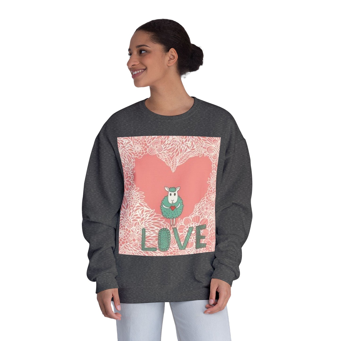 Love-Themed Unisex NuBlend® Crewneck Sweatshirt