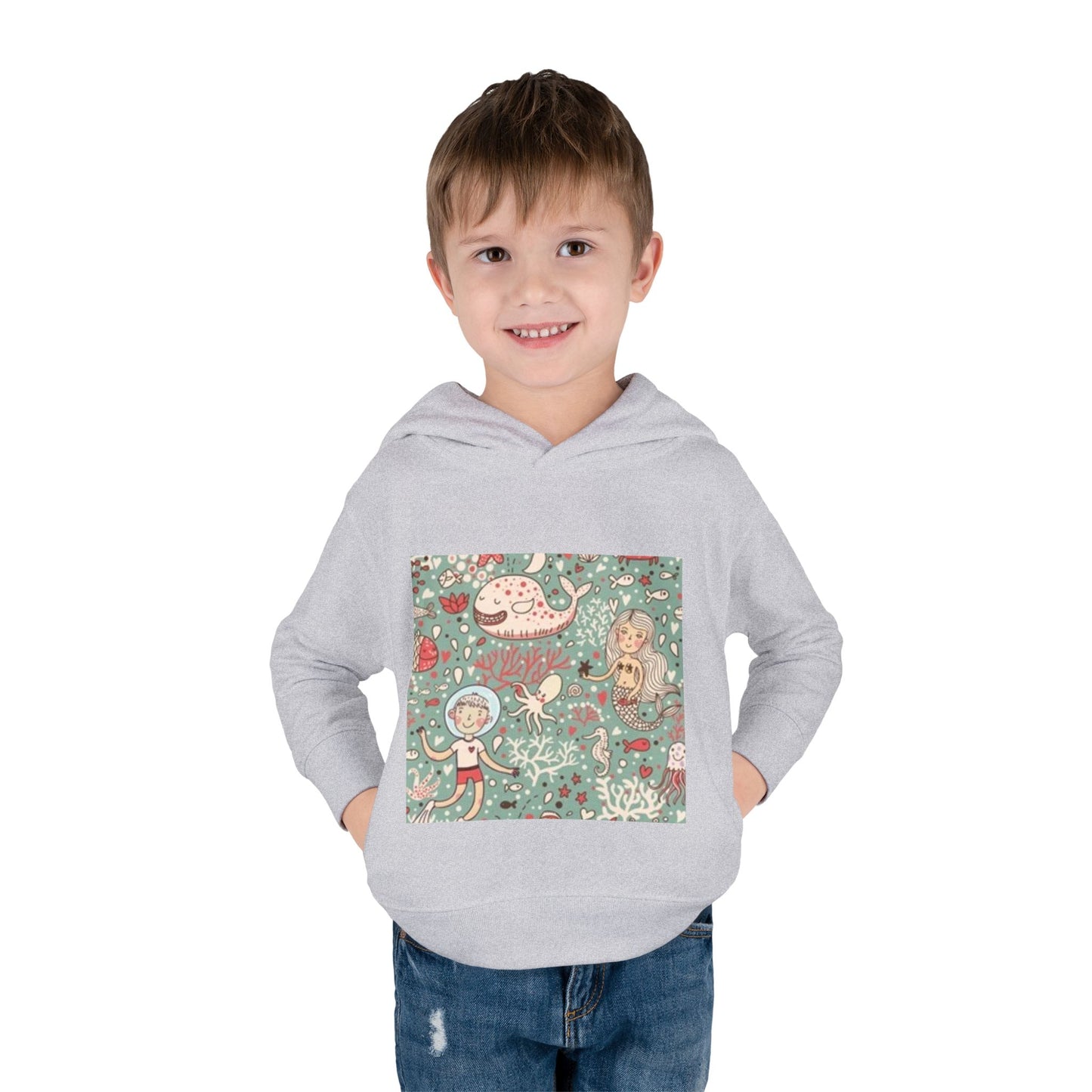Whimsical Ocean Adventure Toddler Hoodie