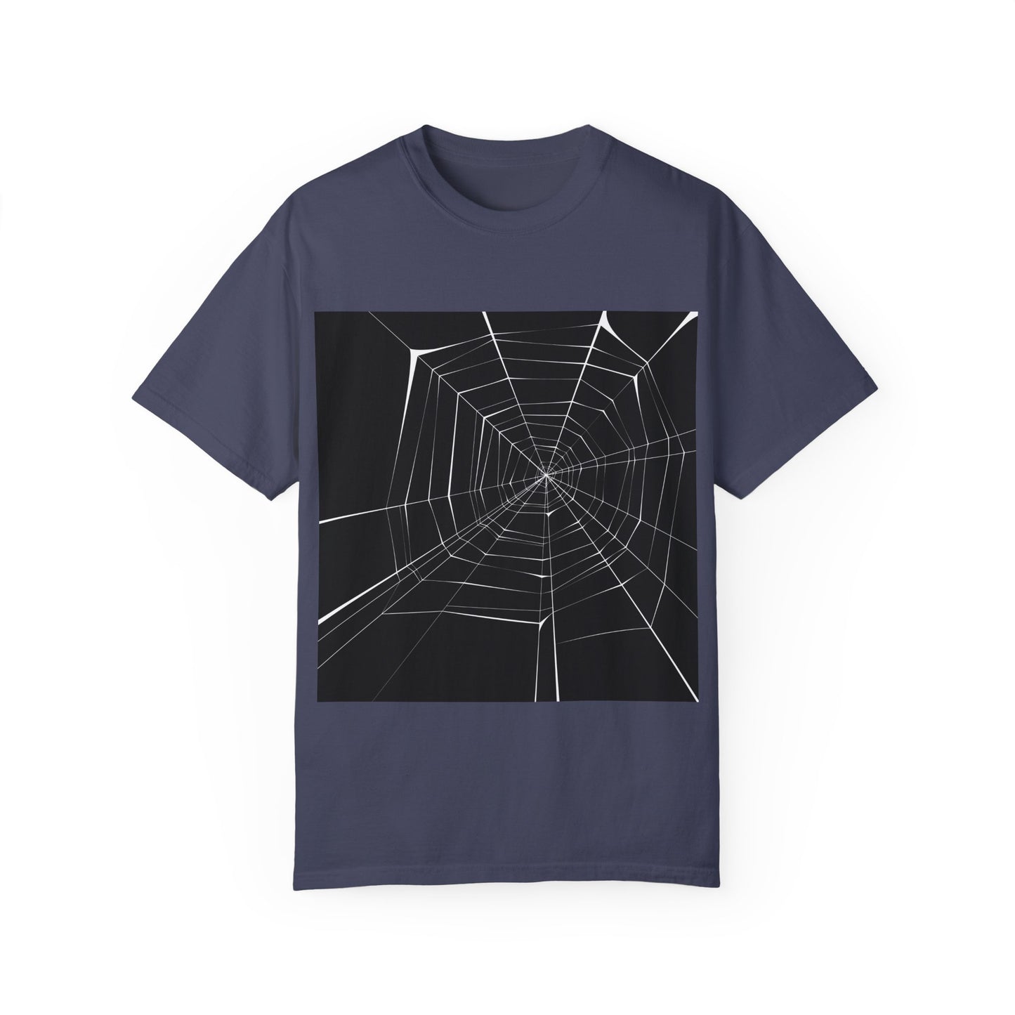 Spooky Spider Web Unisex Garment-Dyed T-Shirt
