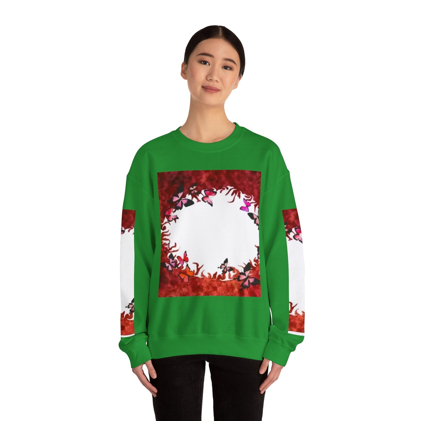 Floral Nature Crewneck Sweatshirt - Cozy Unisex Pullover for Nature Lovers
