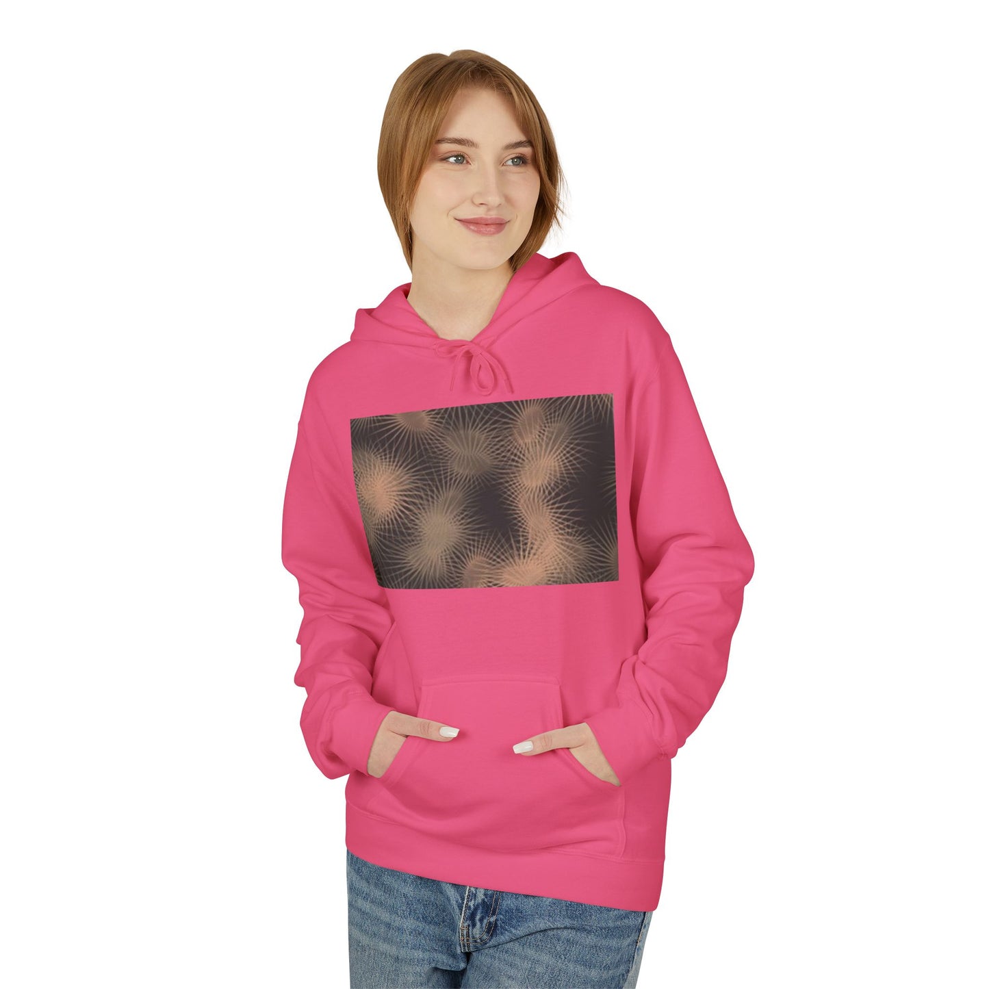 Minimalist Fleece Hoodie with Text Design | Unisex Softstyle
