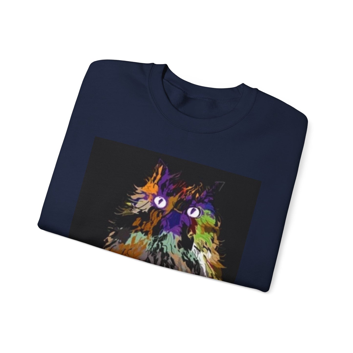 Colorful Owl Crewneck Sweatshirt - Unisex Heavy Blend™ - Cozy Art Wear for Animal Lovers