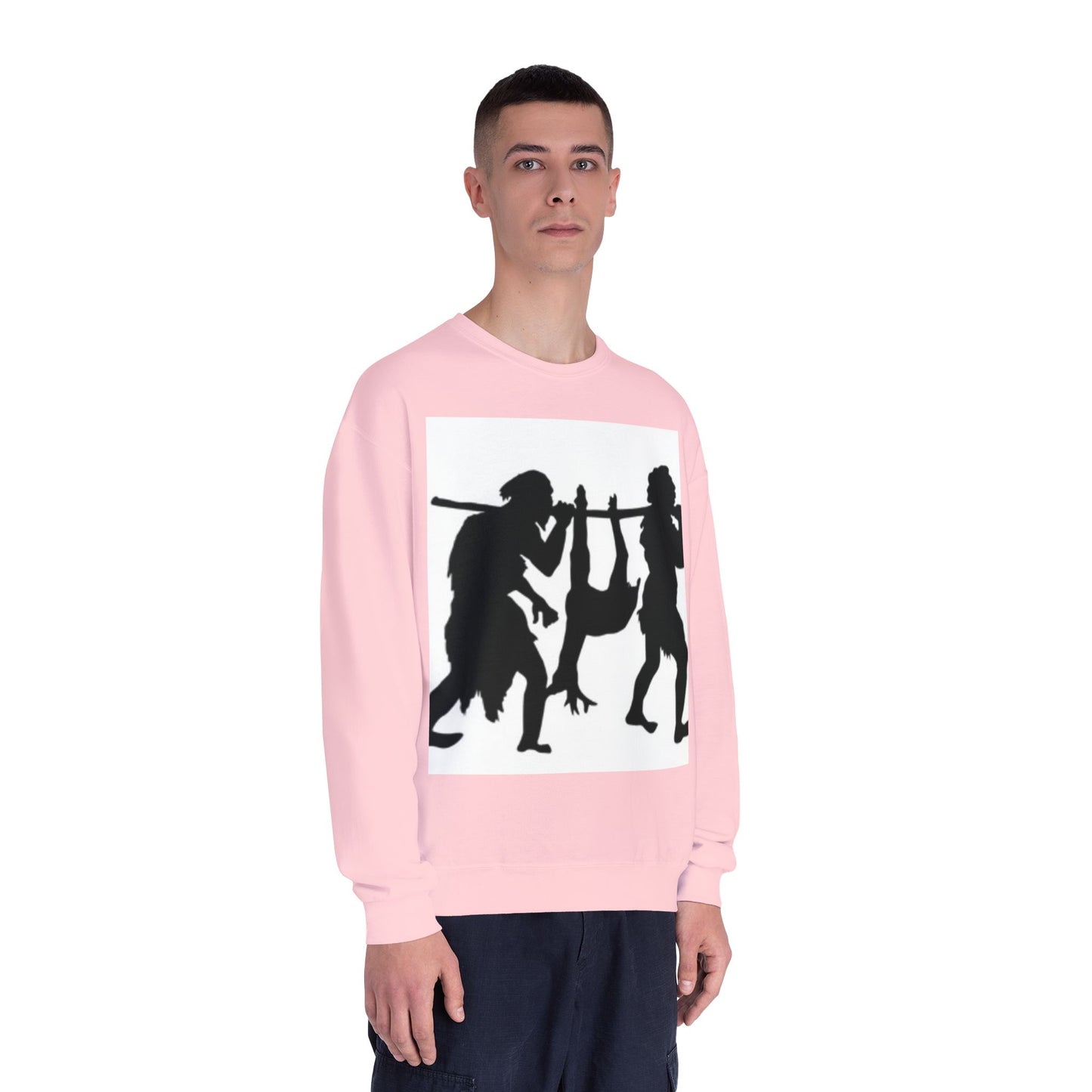 Caveman Humor Unisex Crewneck Sweatshirt - Fun Graphic Design