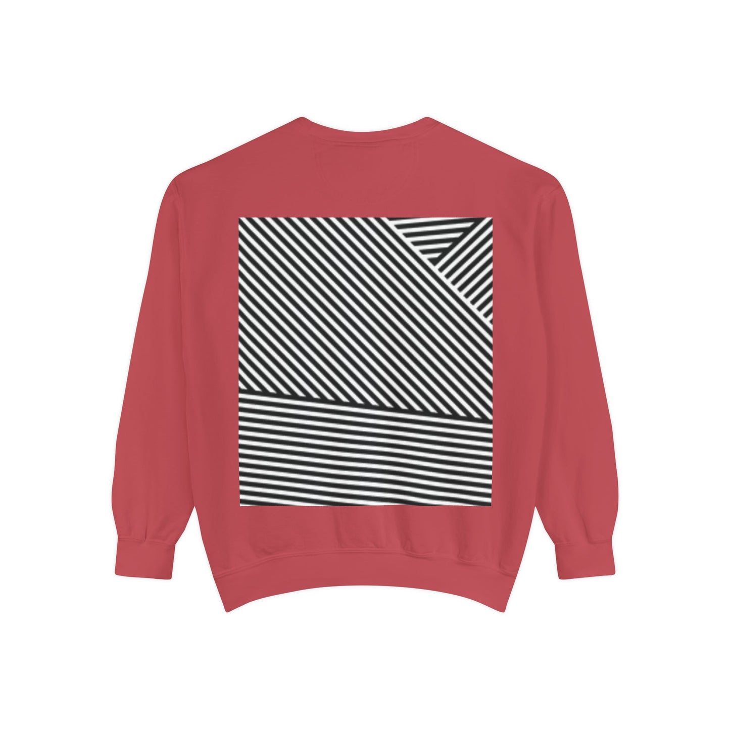 Unique Unisex Garment-Dyed Sweatshirt with Intricate Graphic Design