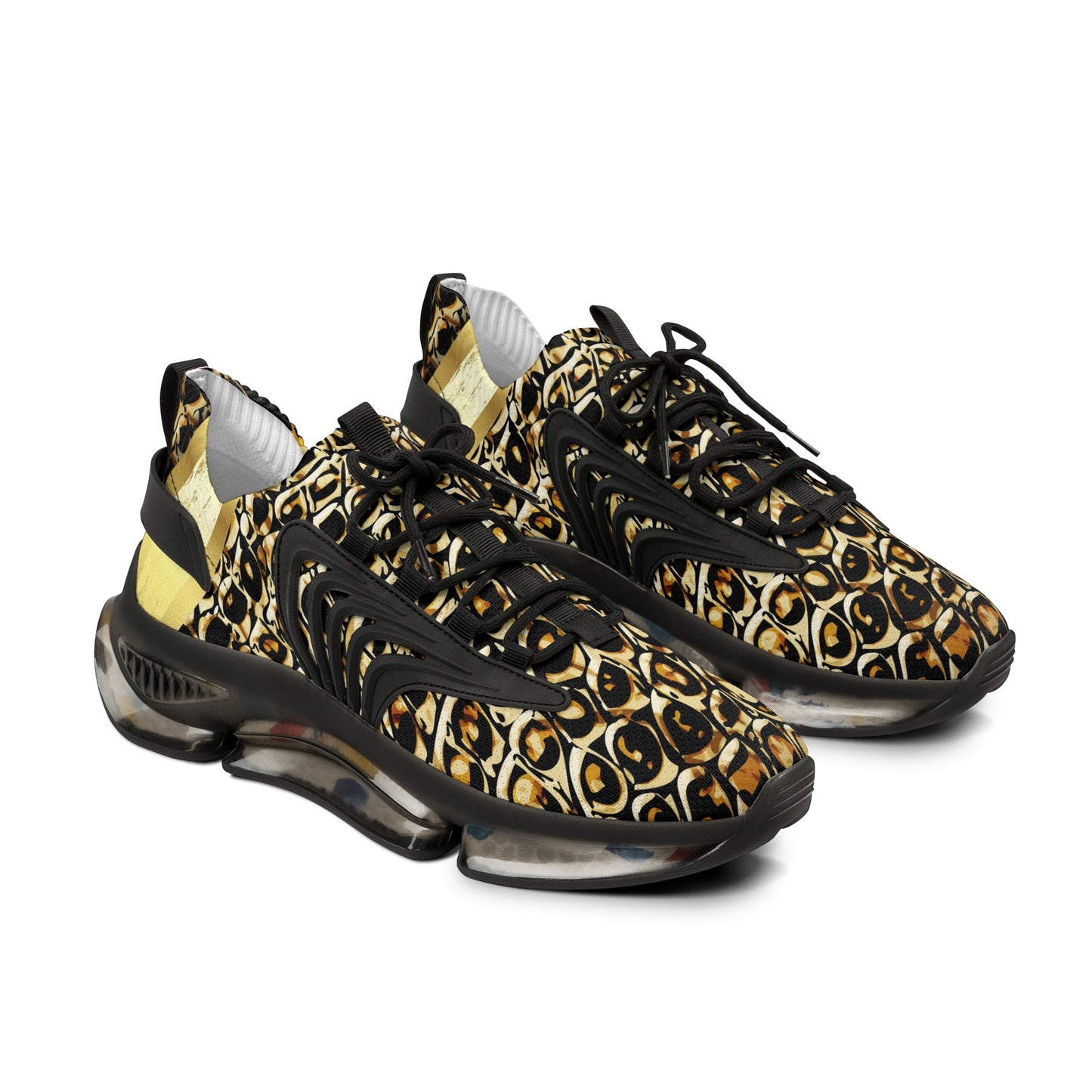 Stylish Men's Mesh Sneakers with Unique Print - Comfort & Fashion in Every Step