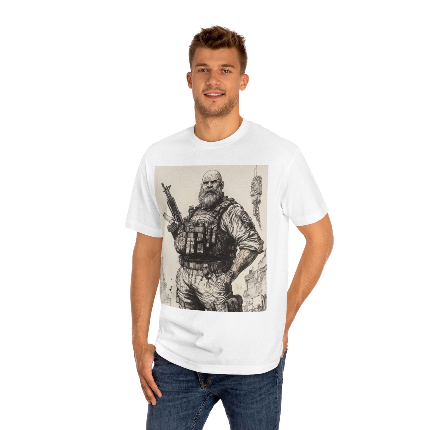 Rugged Hero Graphic Tee for Adventure Enthusiasts