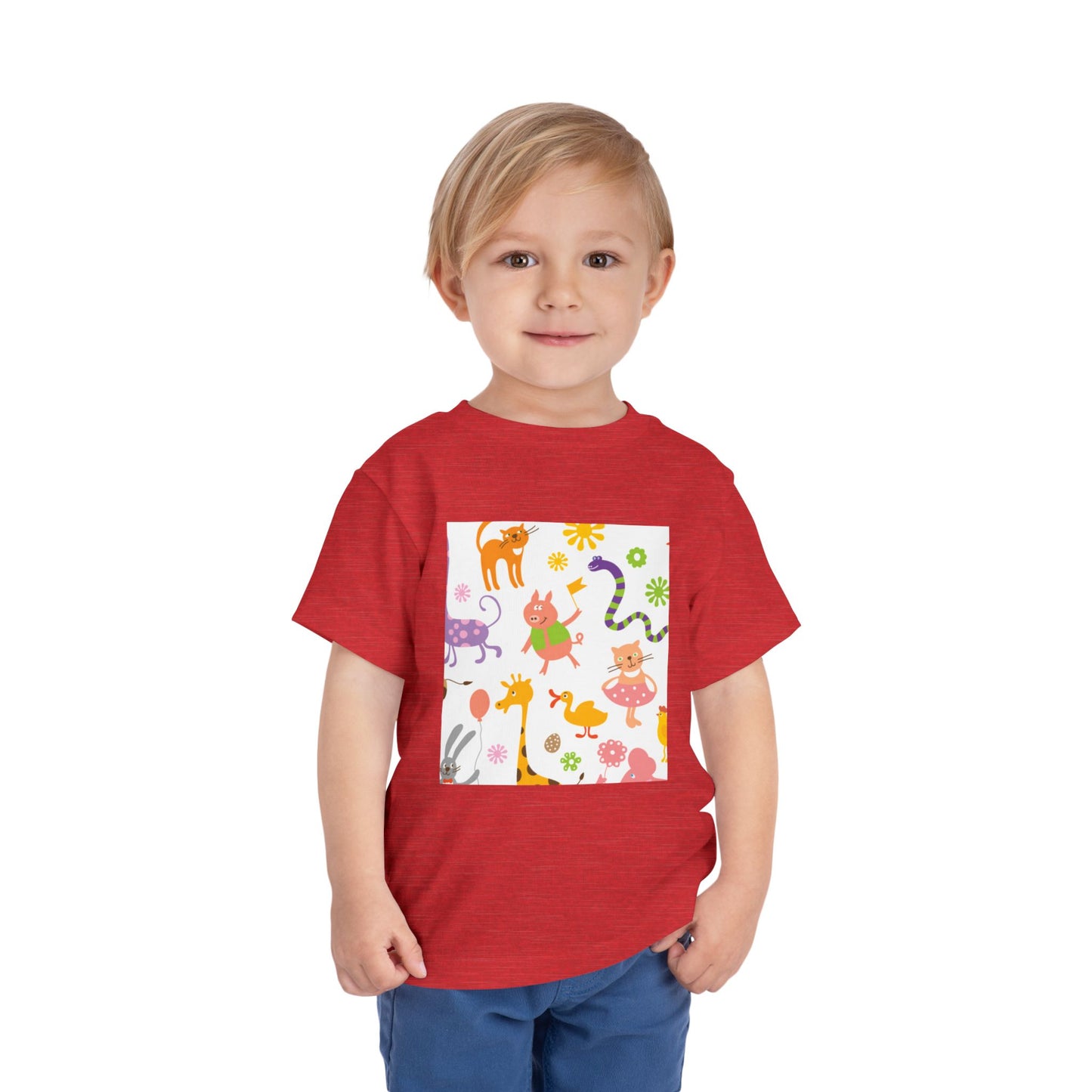 Playful Toddler Tee with Fun Animal Prints