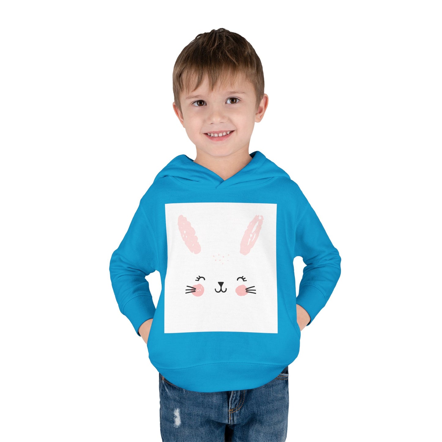 Cute Bunny Hoodie for Toddlers - Cozy Fleece Pullover