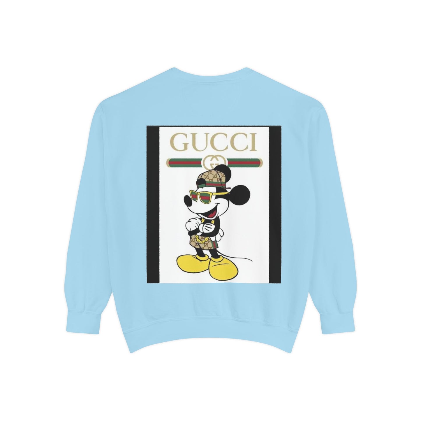 Mickey Mouse Gucci Streetwear Sweatshirt - Unisex Garment-Dyed