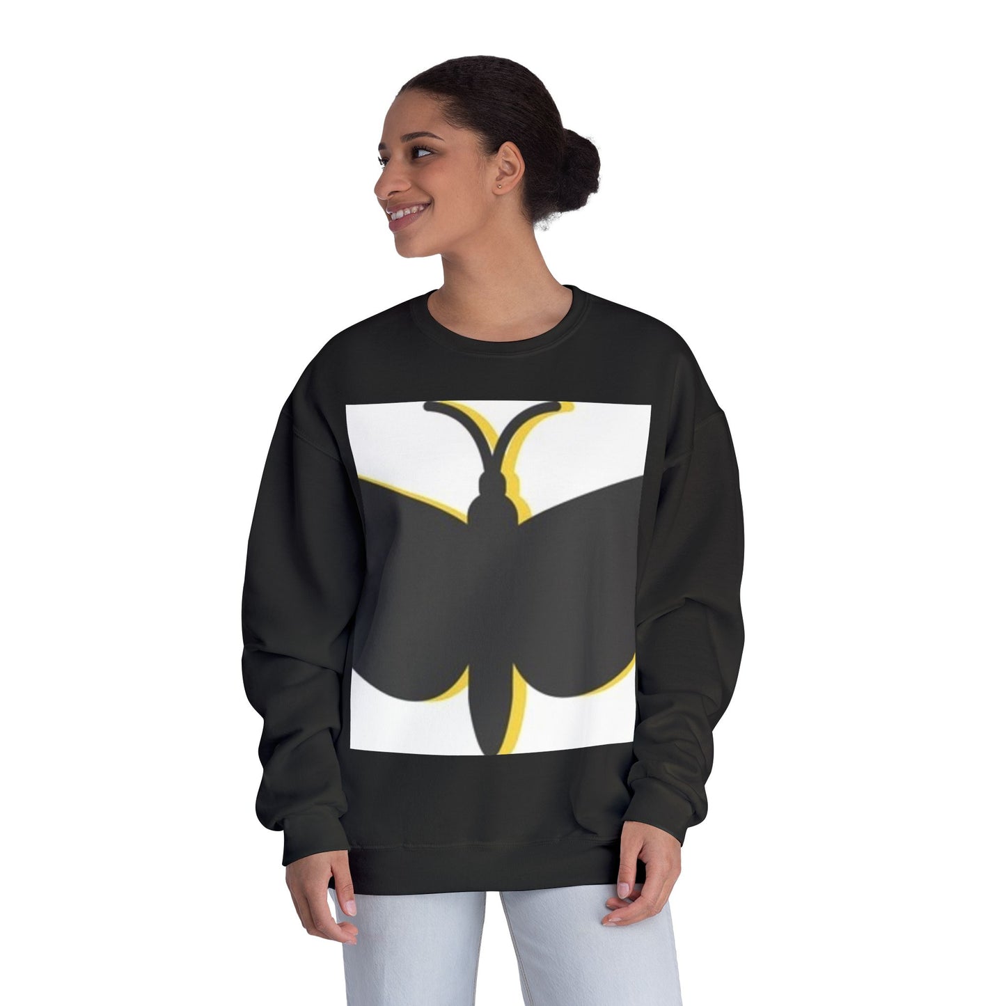 Butterfly Emblem Unisex Sweatshirt - Cozy Style for Nature Lovers