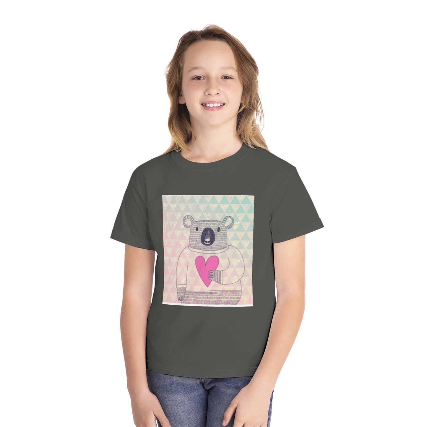 Cute Koala Love Youth Midweight Tee - Adorable Graphic Tee for Kids